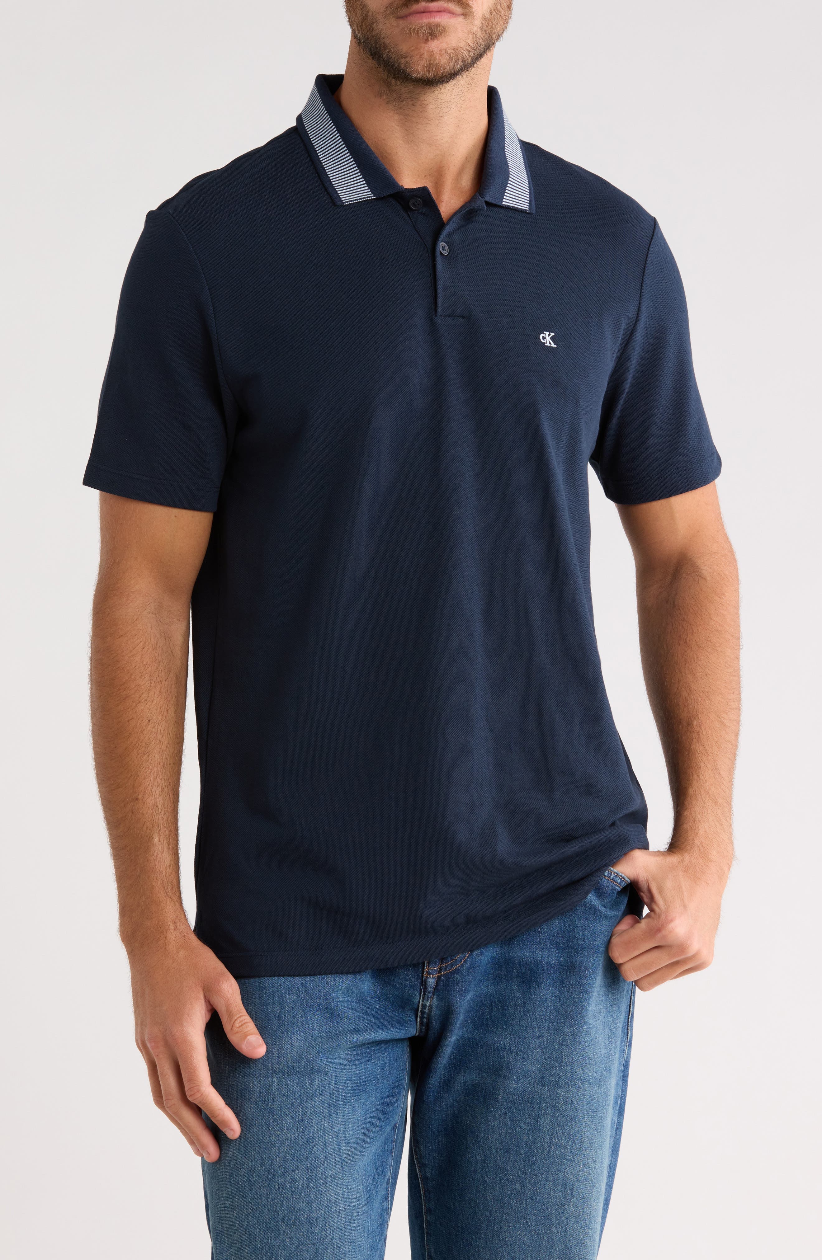 Jacquard Pique Polo - image 5