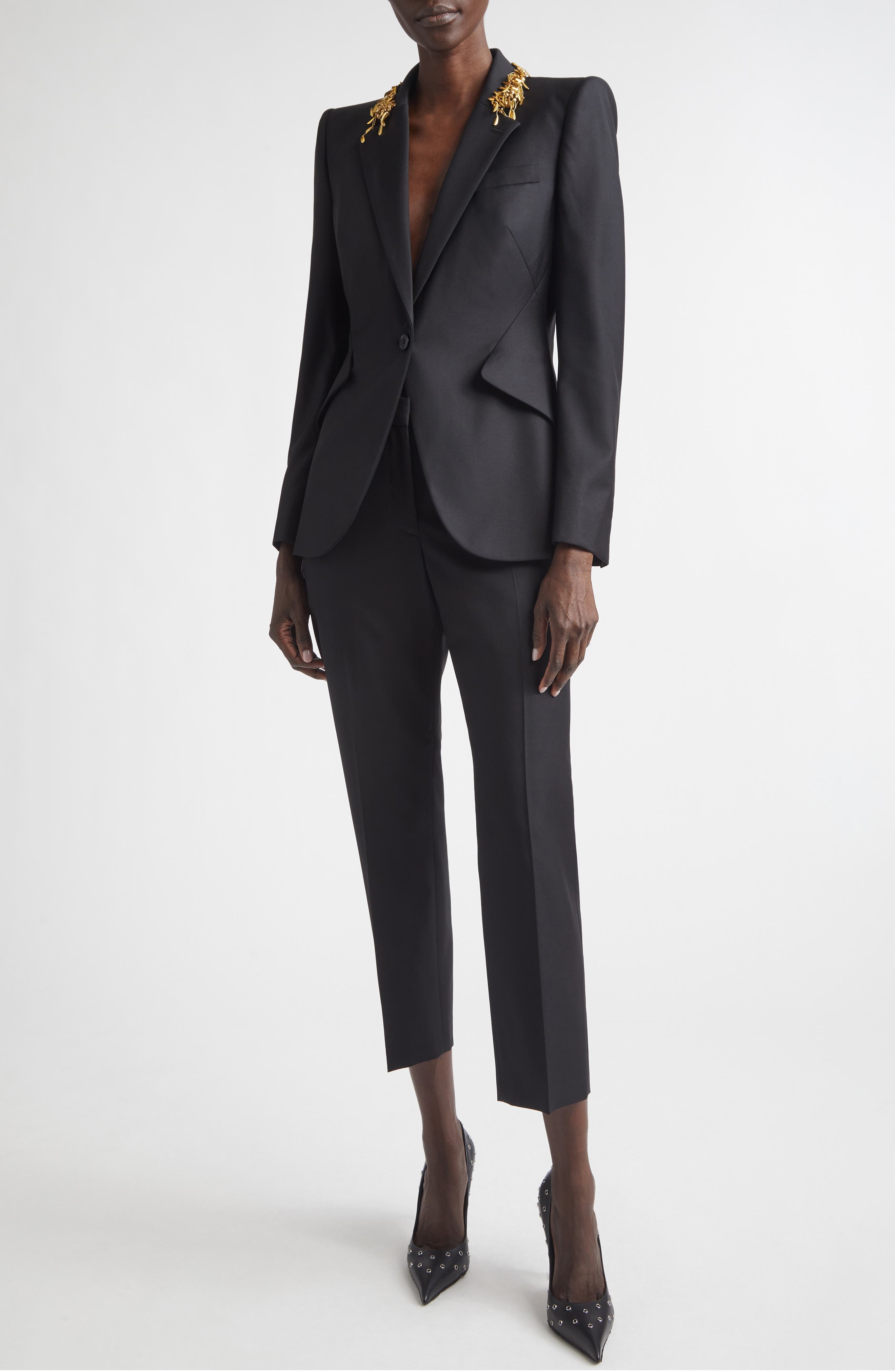 Wool Cigarette Trousers - image 2
