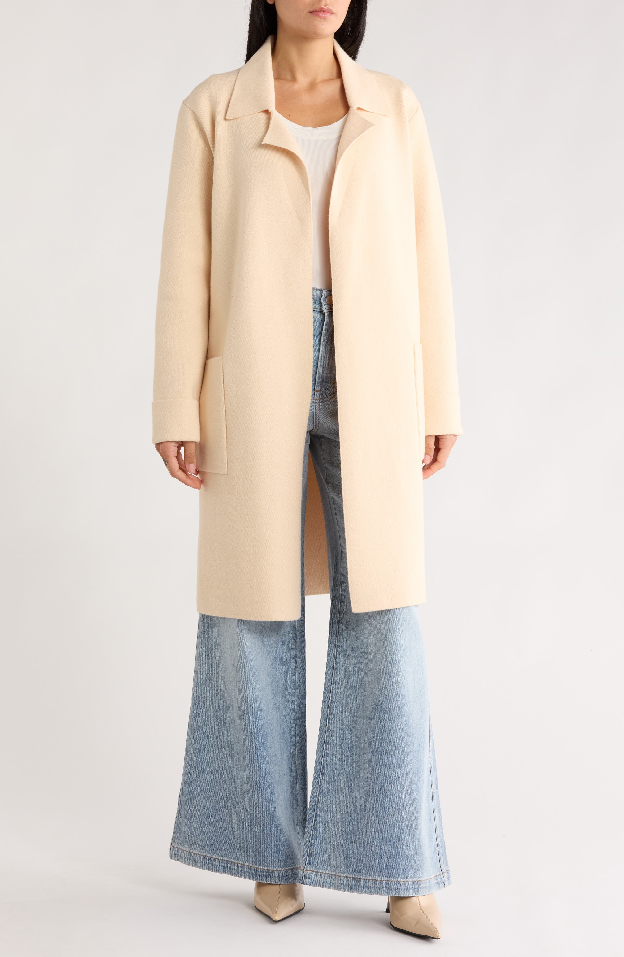 Kelsie Notch Collar Long Cardigan - image 1
