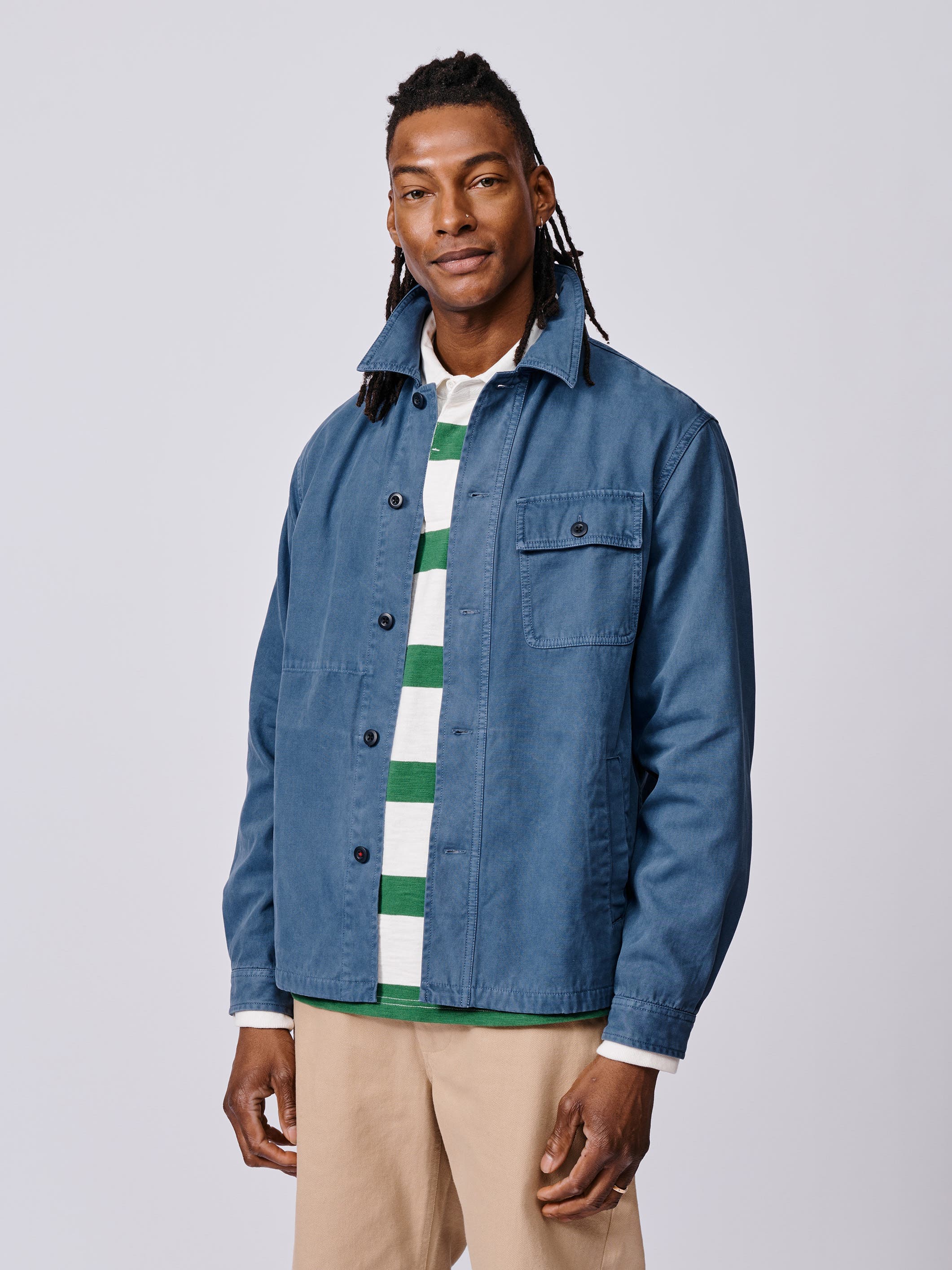 Dowse Long Sleeve Relaxed Worker Jacket - image 3