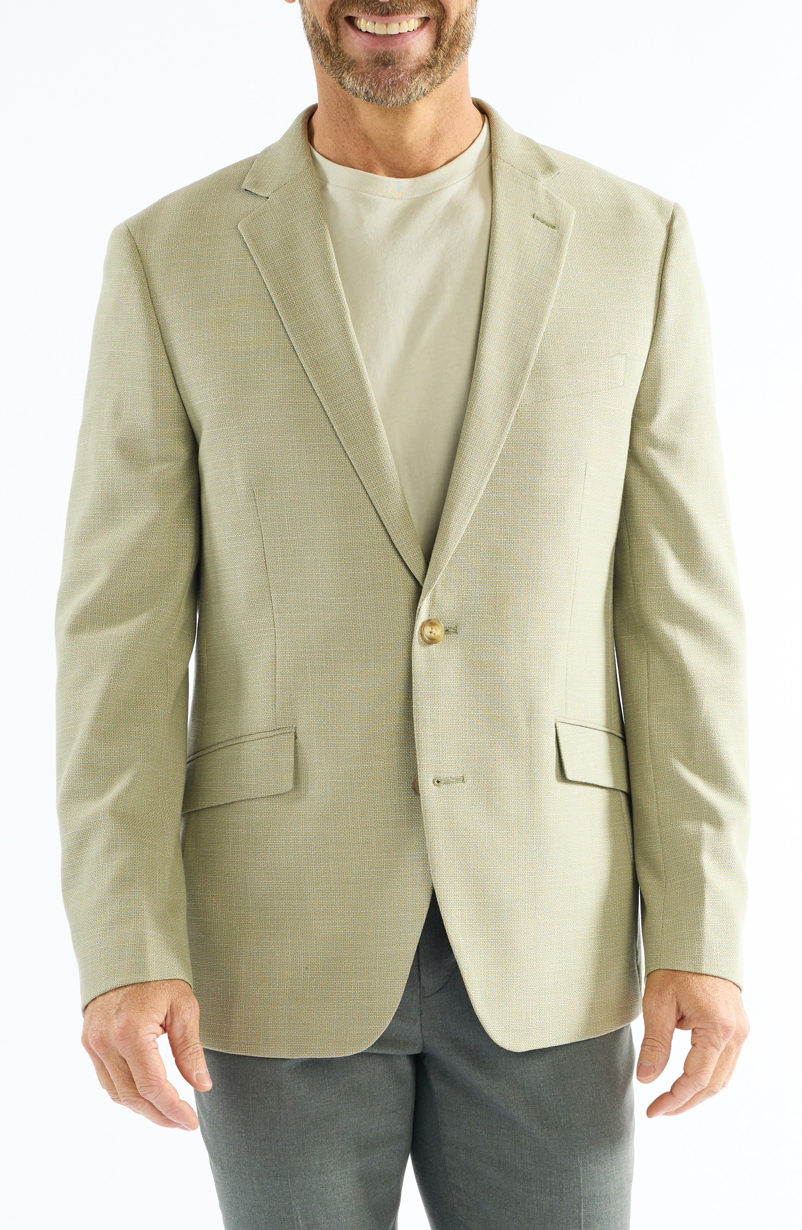 Moss Leno Weave Check Sport Coat - image 1