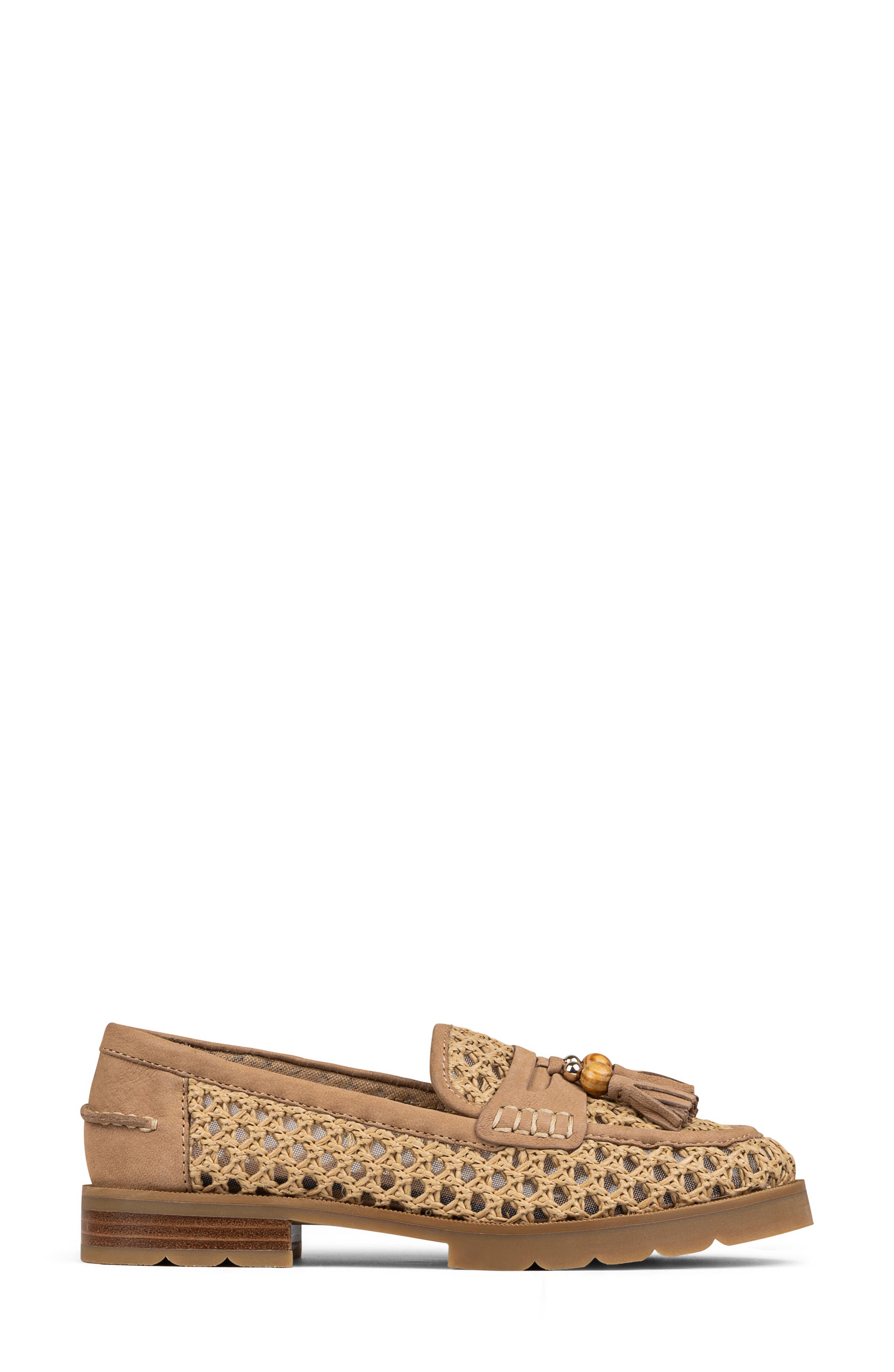 Lenny Woven Raffia Tassel Loafer - image 2