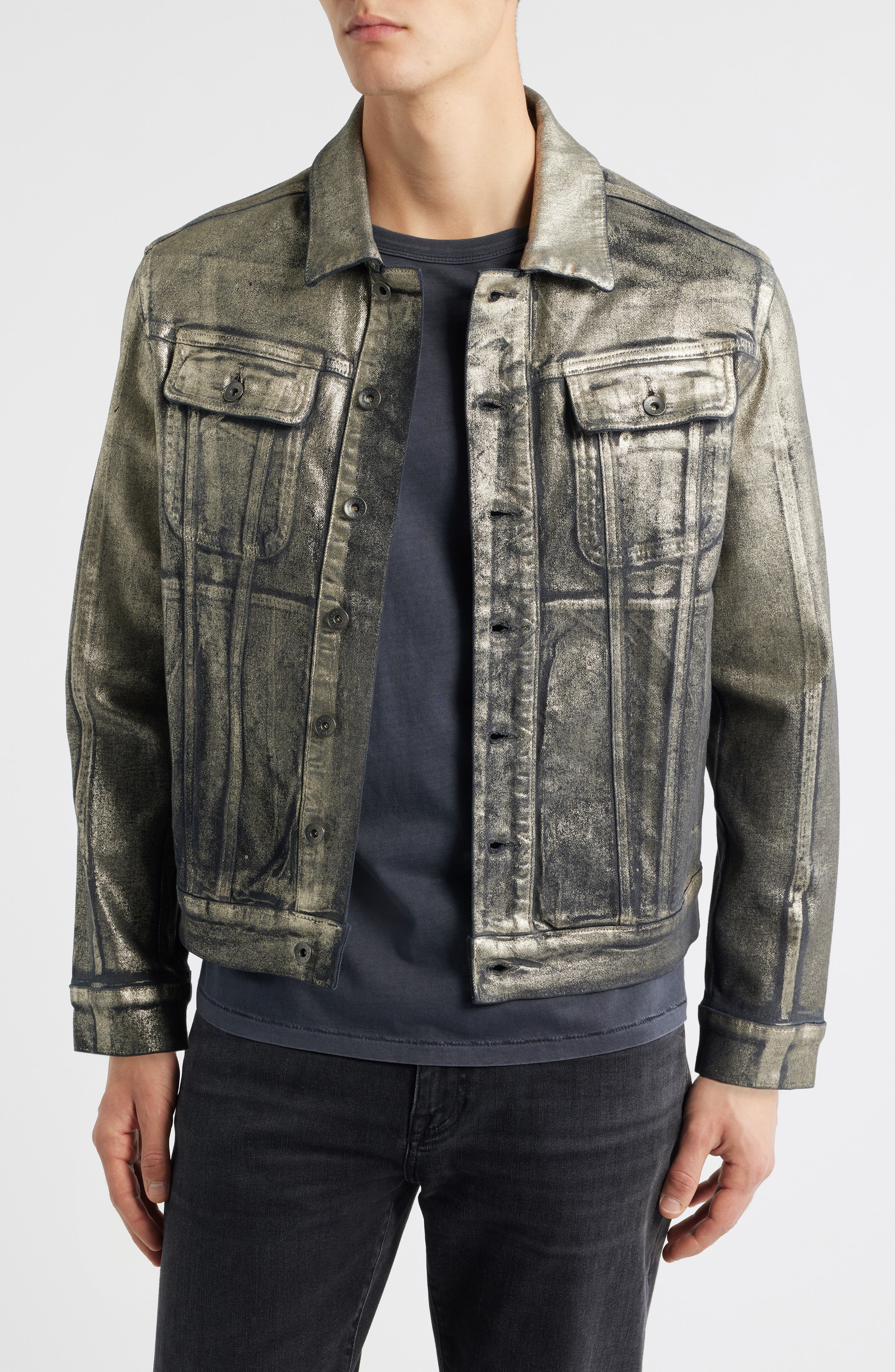 Anthony Foil Trucker Jacket - image 1