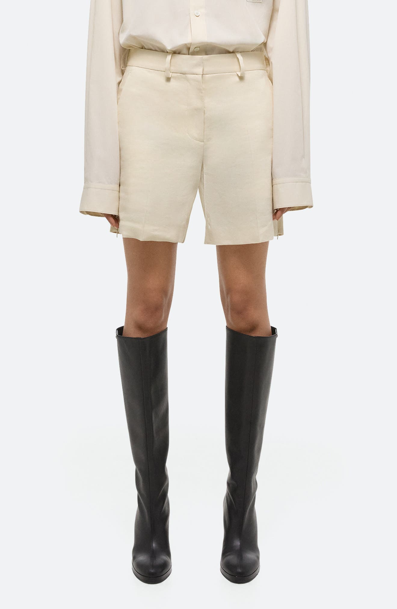 Linen Blend Shorts - image 1
