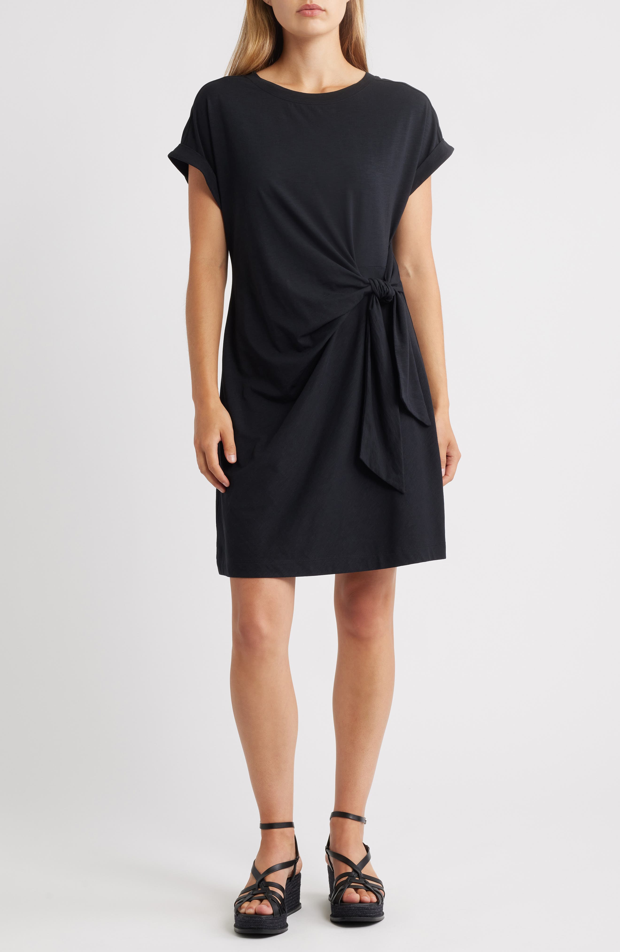 Marina Side Tie T-Shirt Dress - image 1