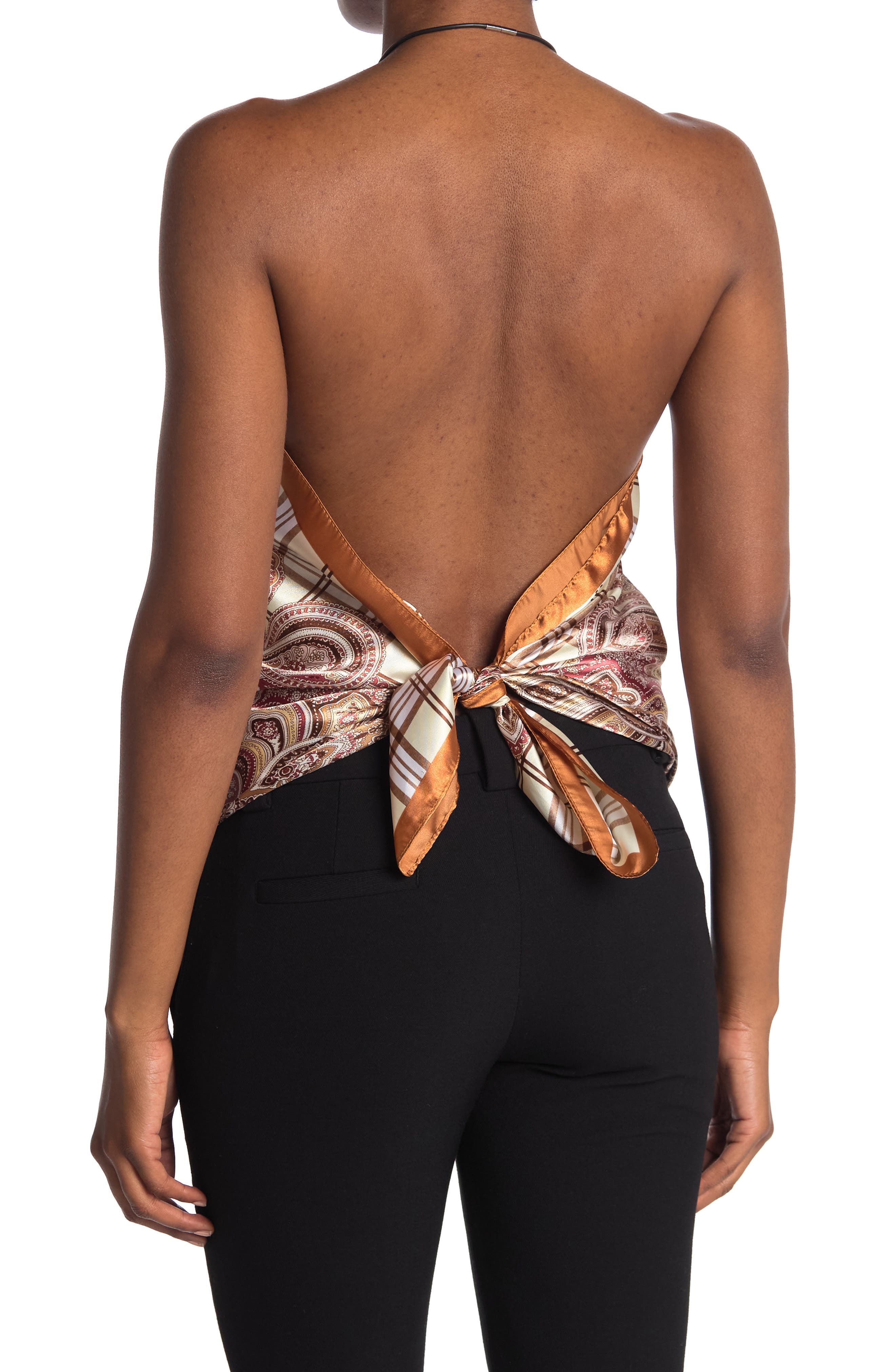 Paisley Plaid Convertible Scarf & Halter Top - image 2