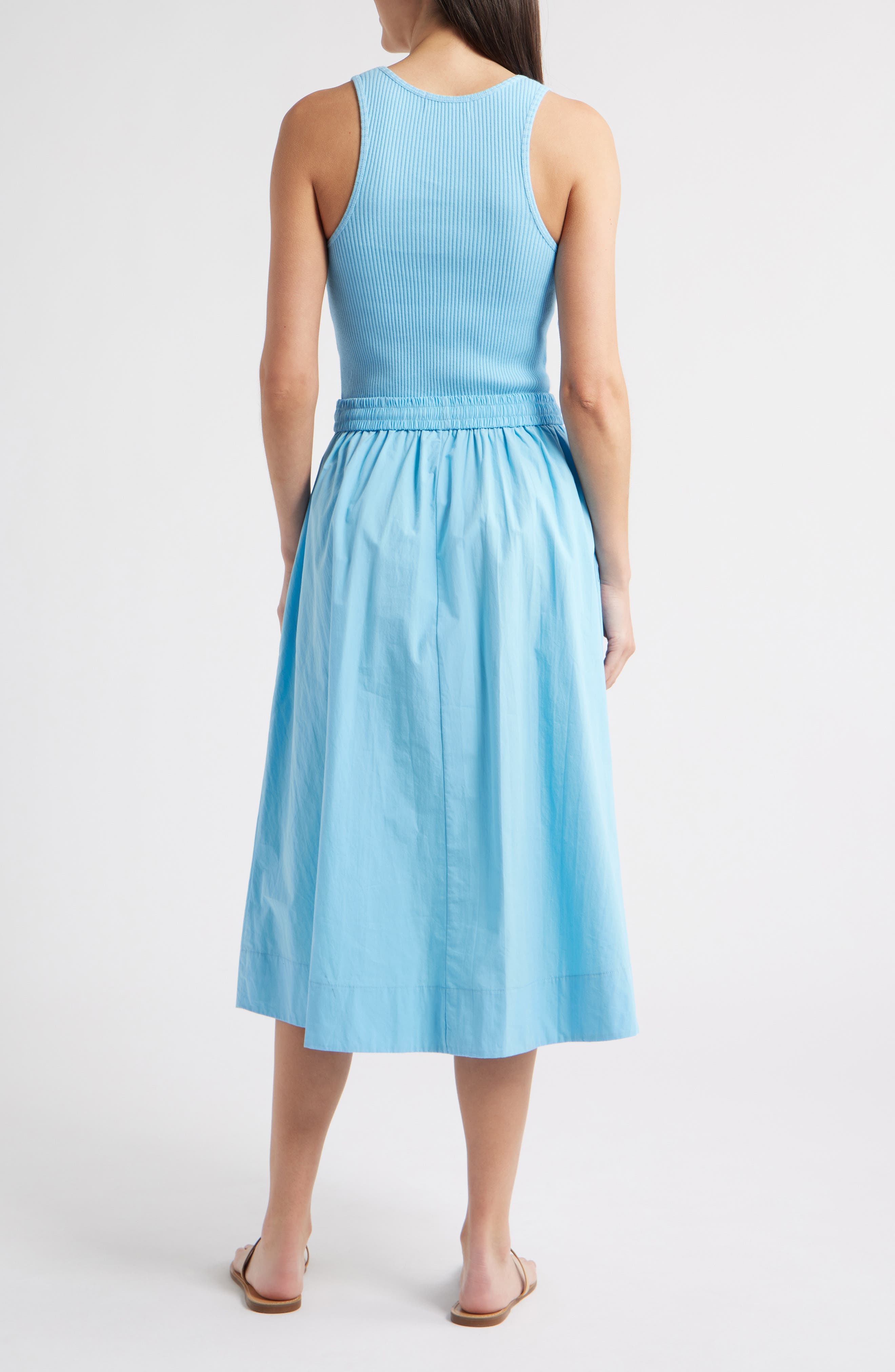 Sadelle Mixed Media Midi Dress - image 2