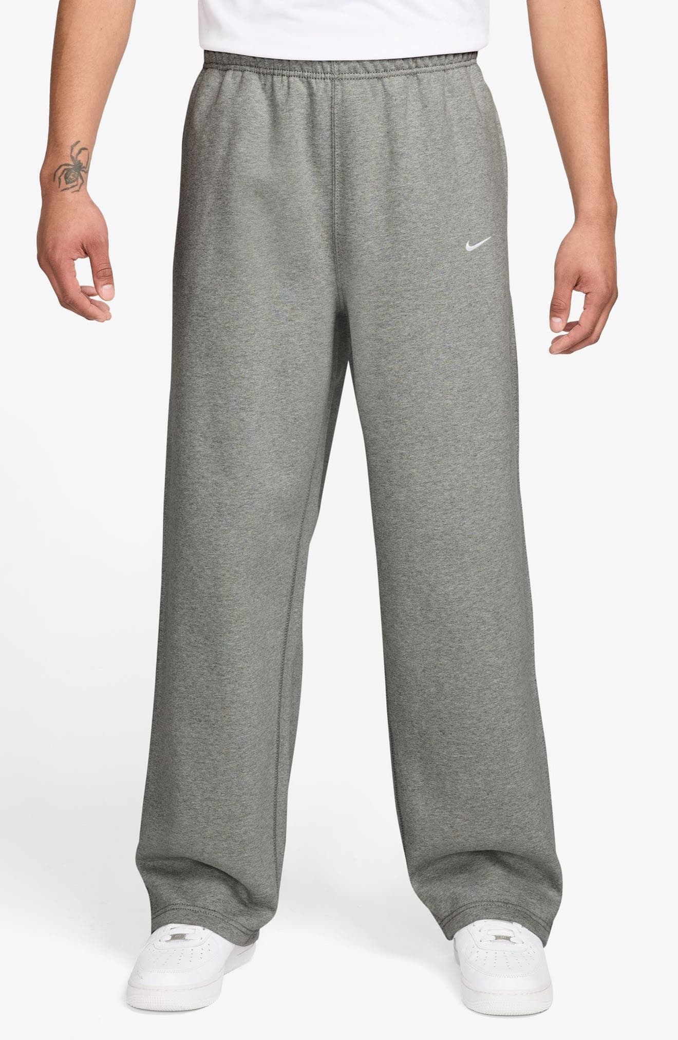 Solo Swoosh Open Hem Fleece Sweatpants - image 3