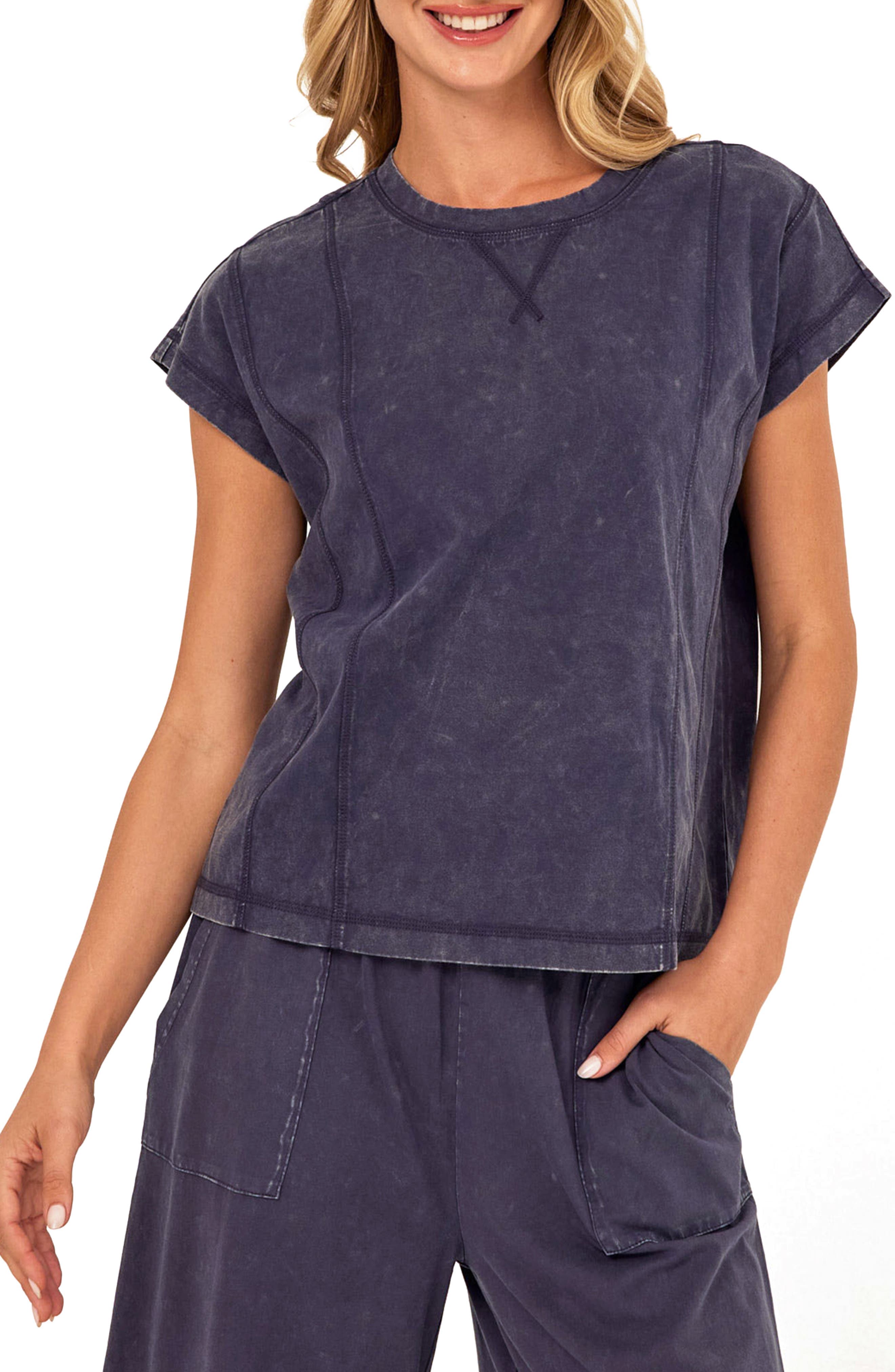 Laurie Mineral Wash Seamed T-Shirt - image 3