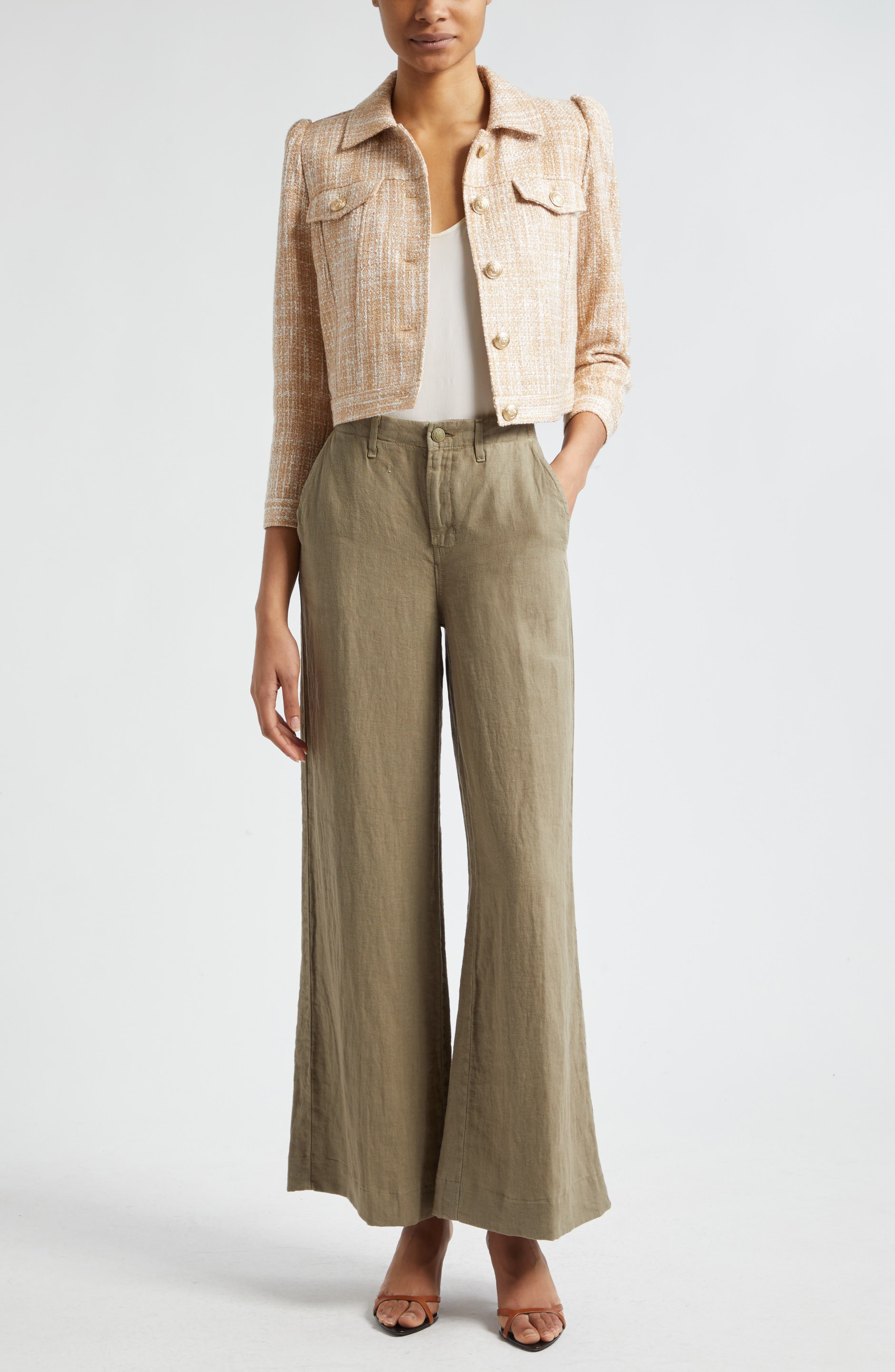 Kasey Tweed Crop Jacket - image 2