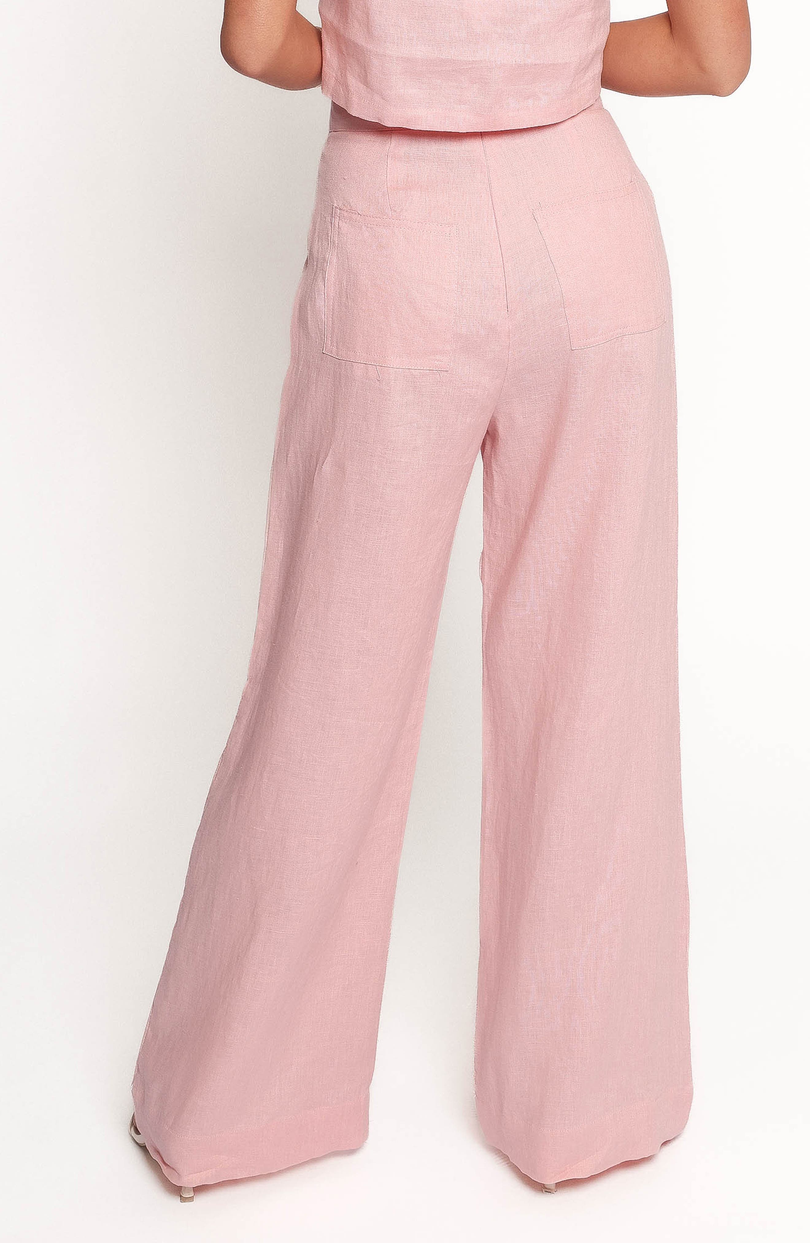 Devlin Wide Leg Linen Pants - image 2