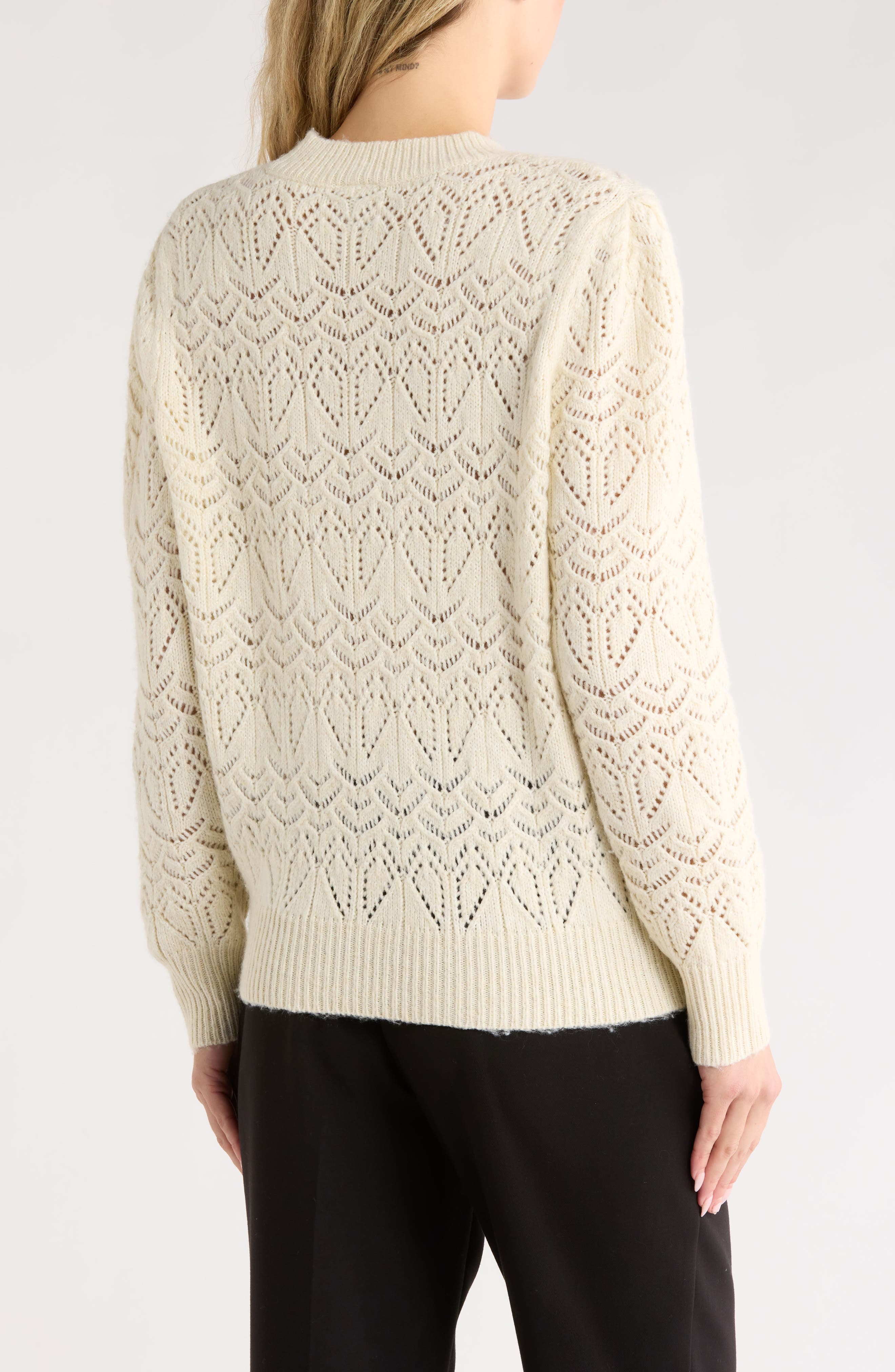 Sparklke Pointelle Stitch Sweater - image 4