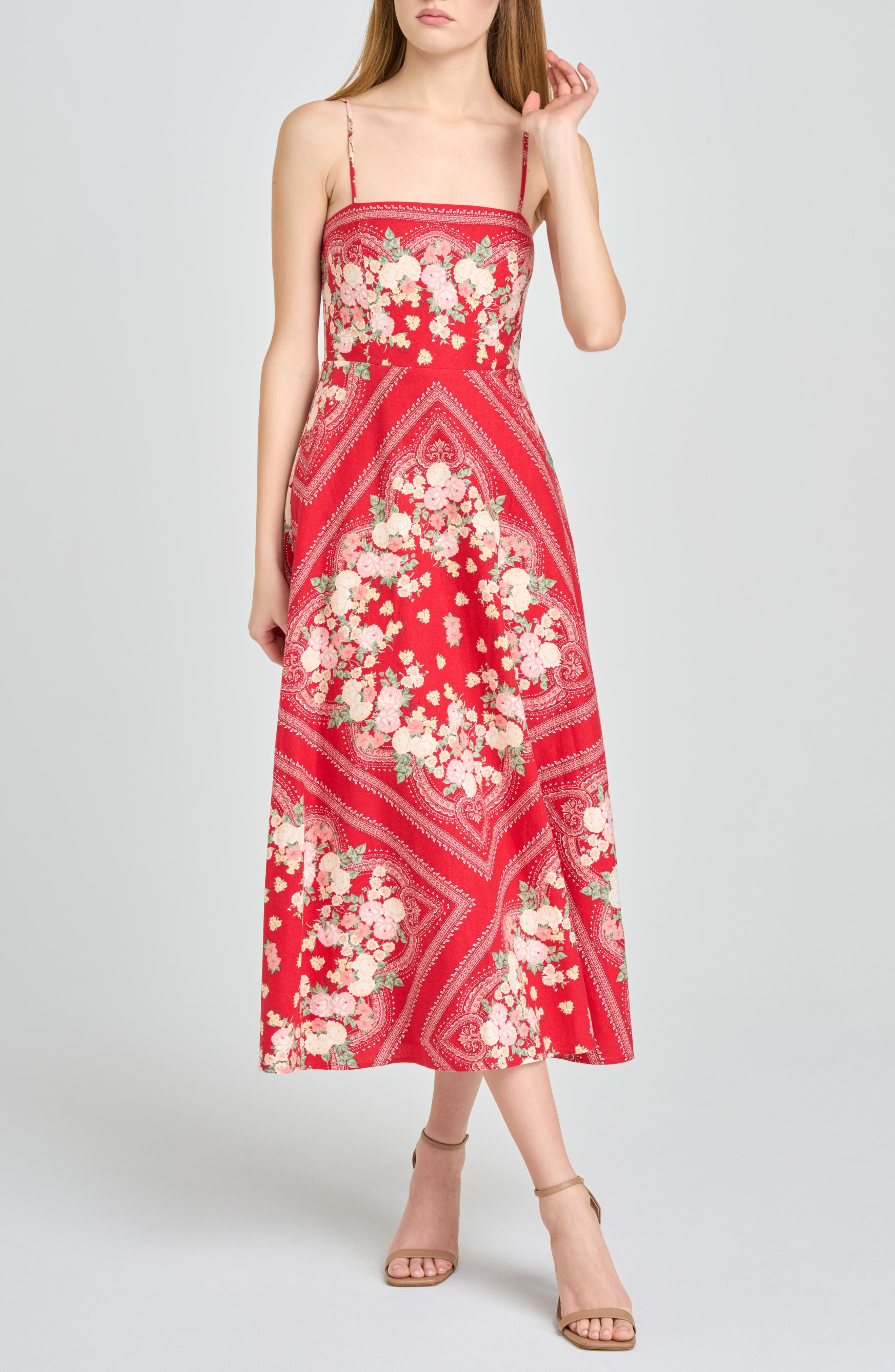 Josefina Floral Midi Dress - image 1