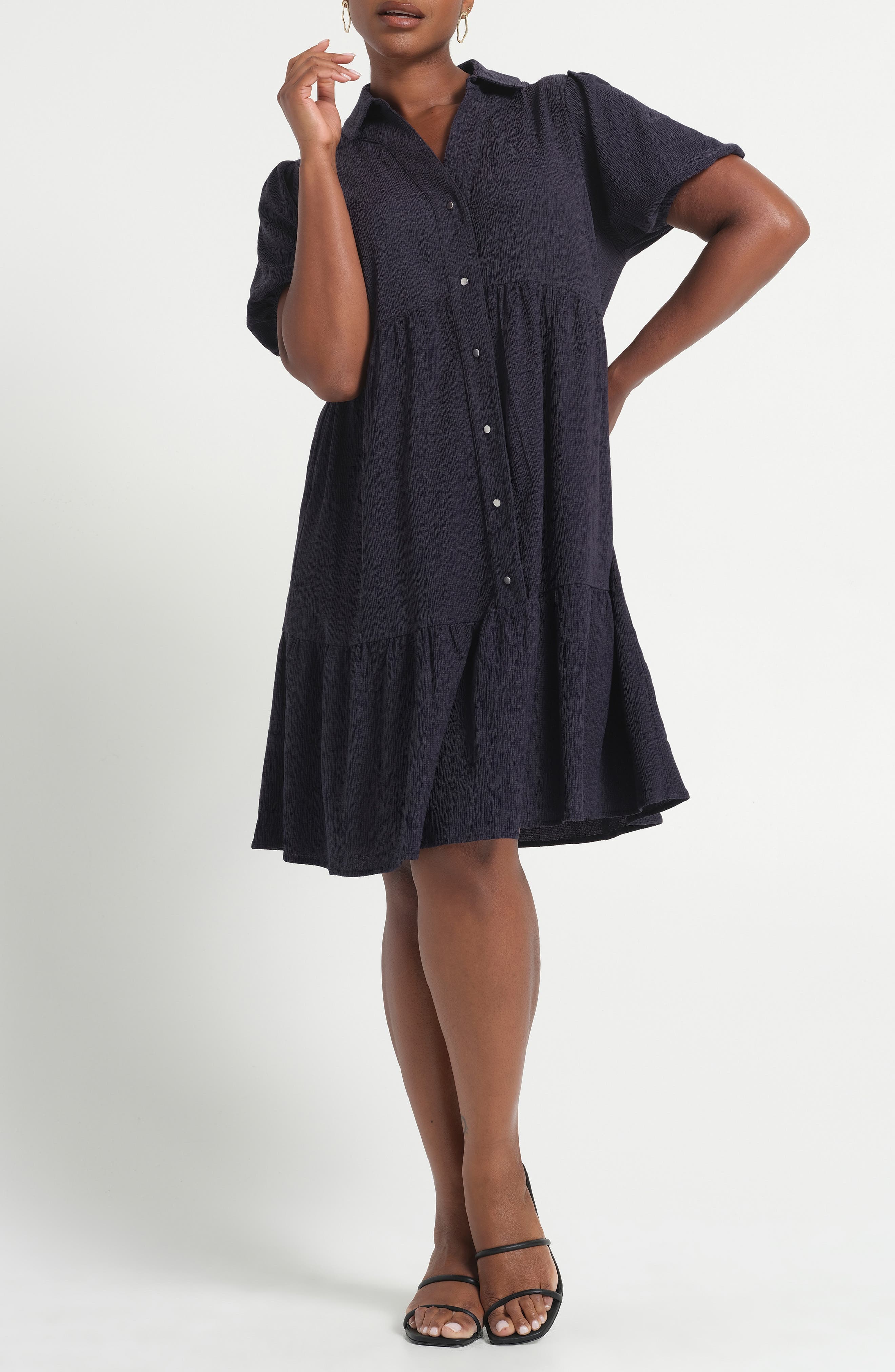 Abbigail Short Sleeve Tiered Dress - image 3