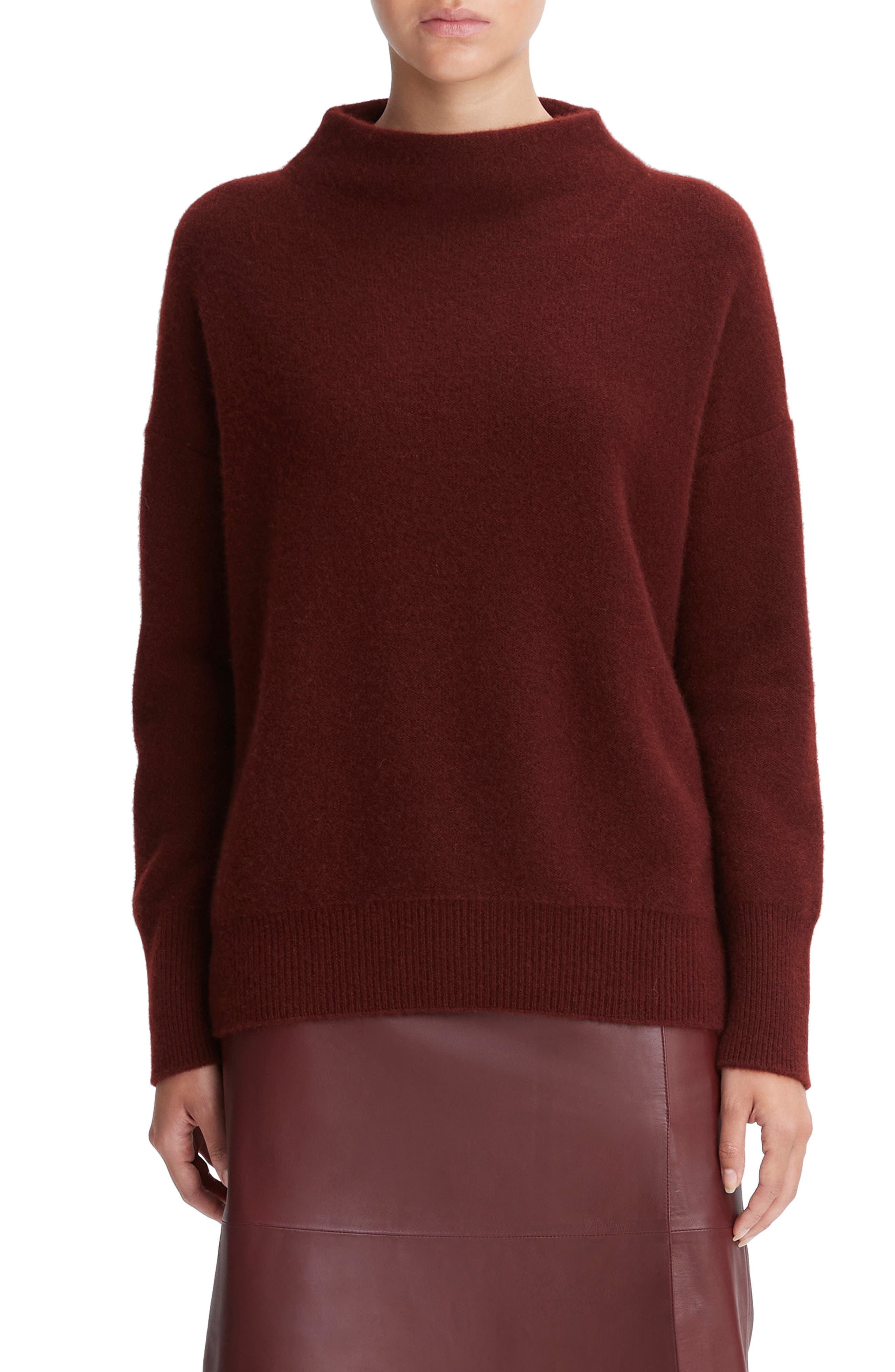 Boiled Cashmere Funnel Neck Pullover - image 1