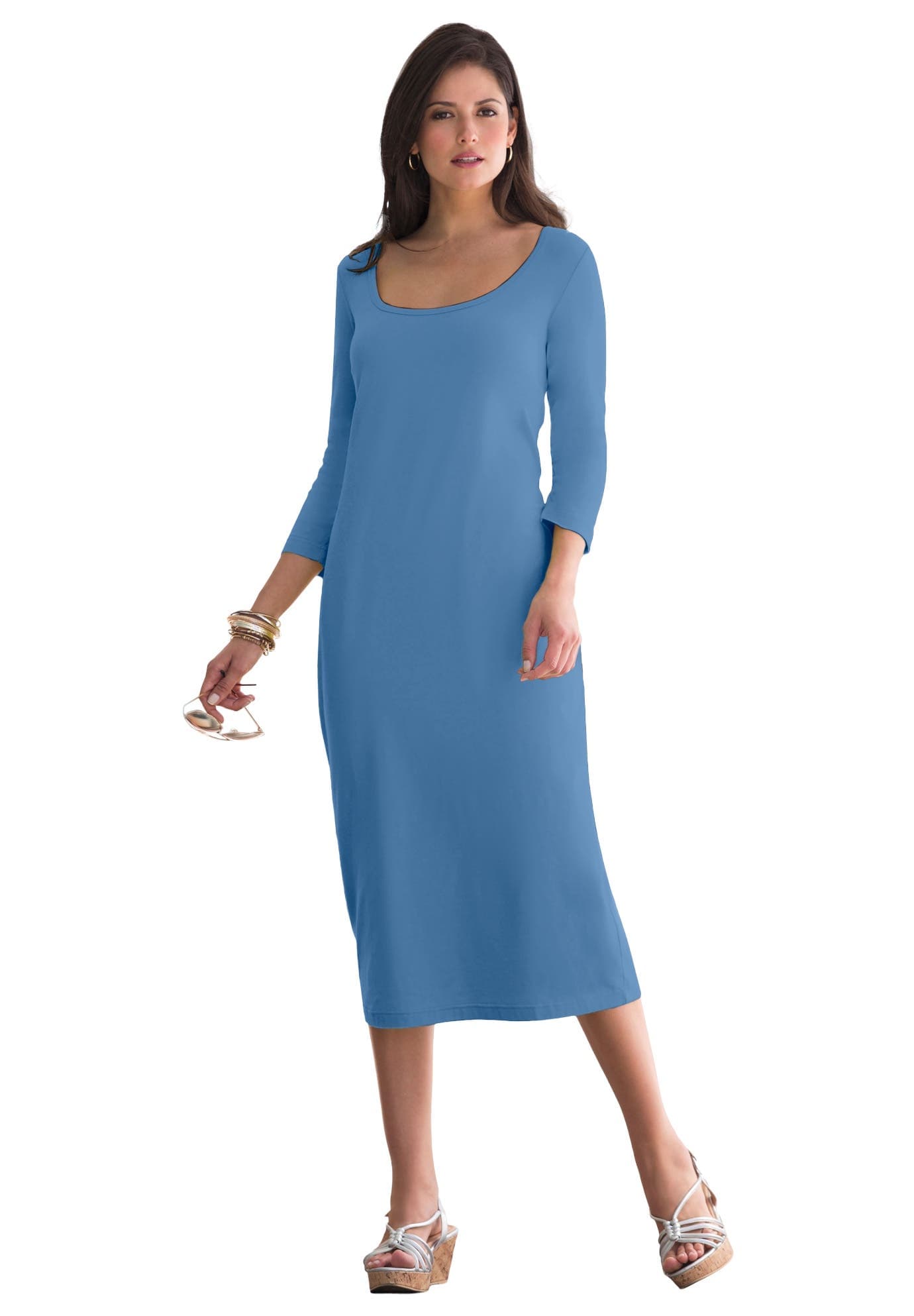 Stretch Cotton T-Shirt Dress - image 1