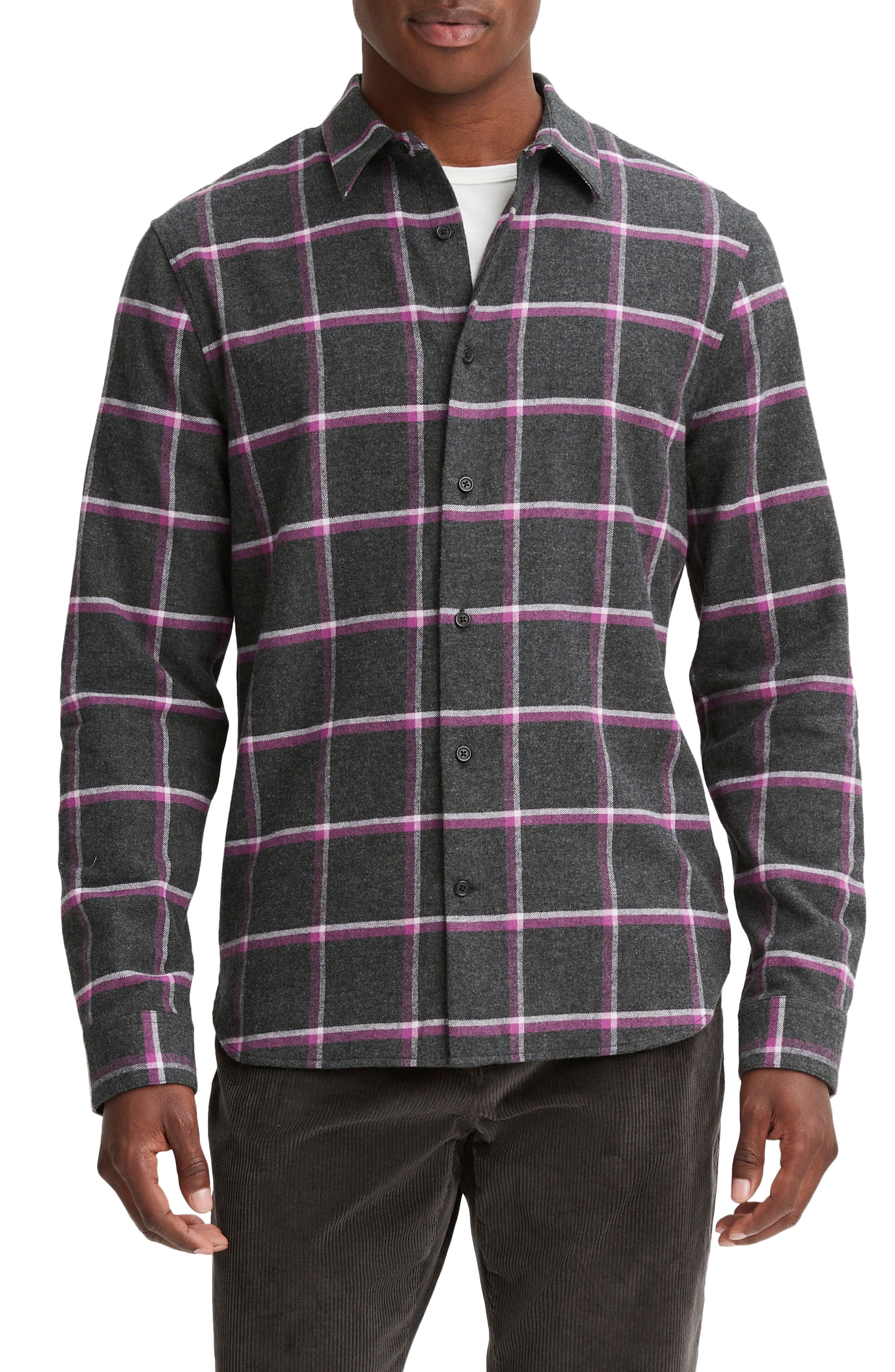 Skipton Plaid Flannel Button-Up Shirt - image 1