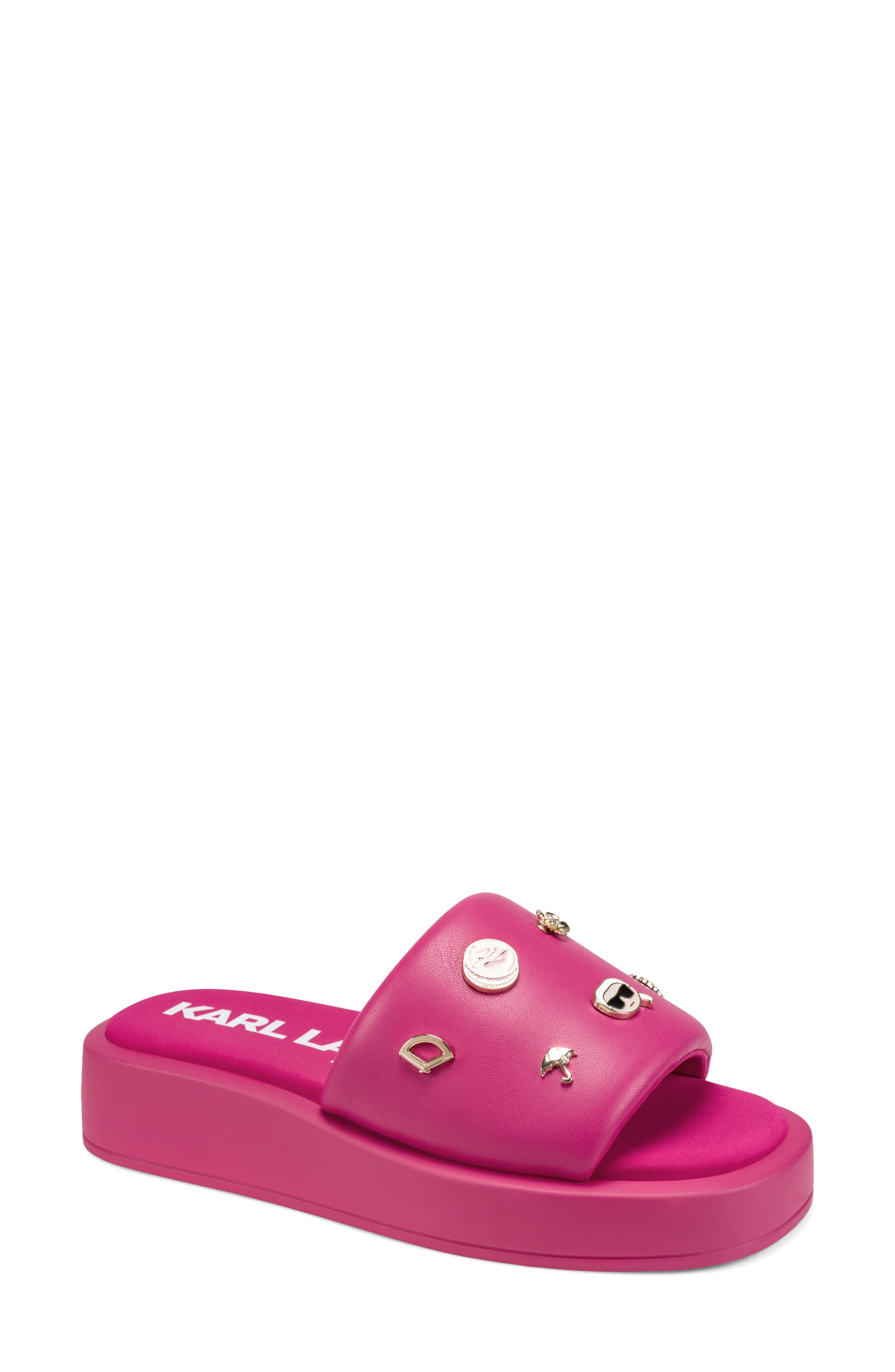 Opal Macaron Platform Wedge Slide Sandal - image 1