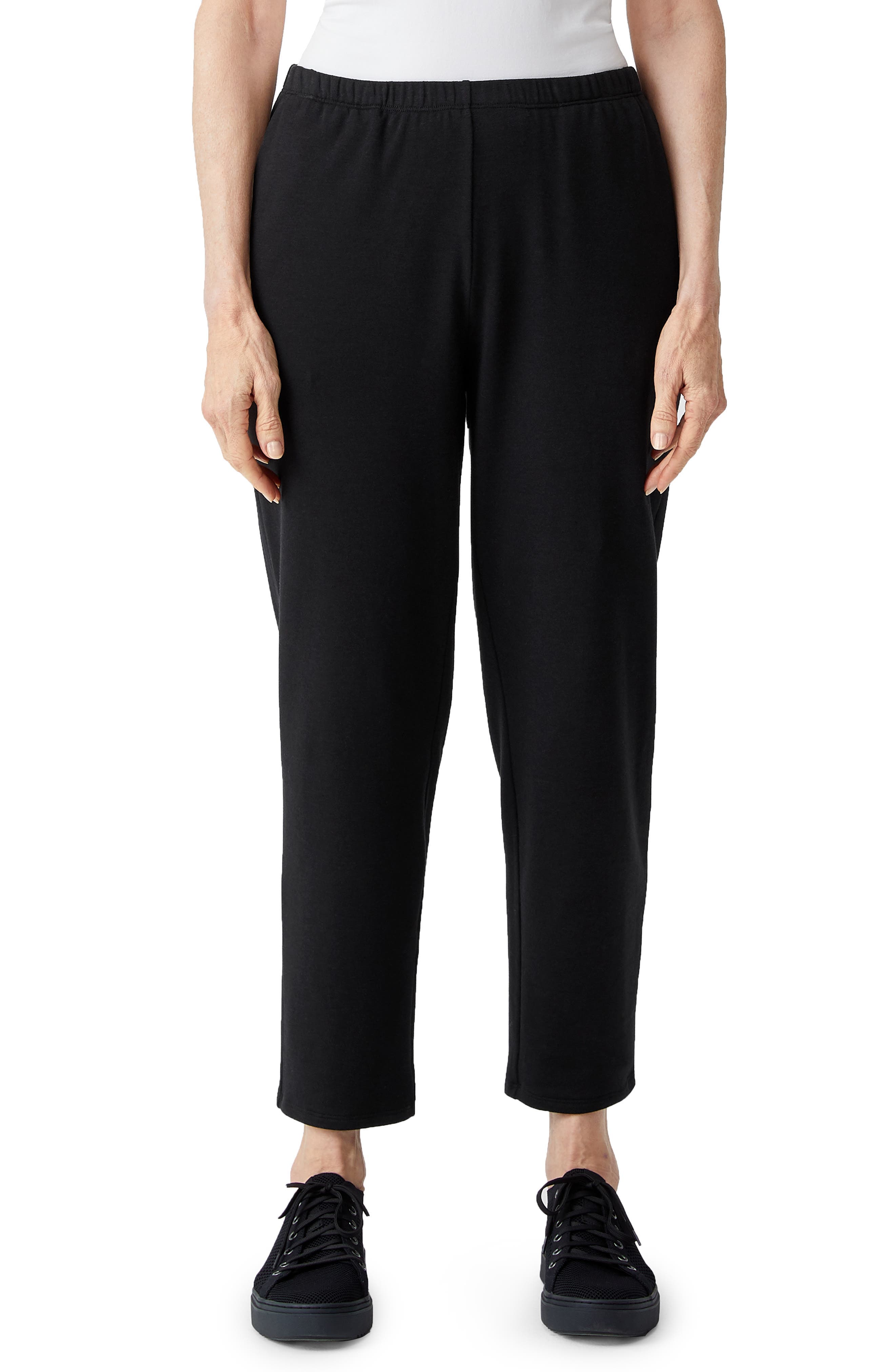 Cozy Brushed Terry Tapered Ankle Pants - image 1