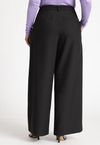 Pleat Detail Trouser With Long Belt - image 2