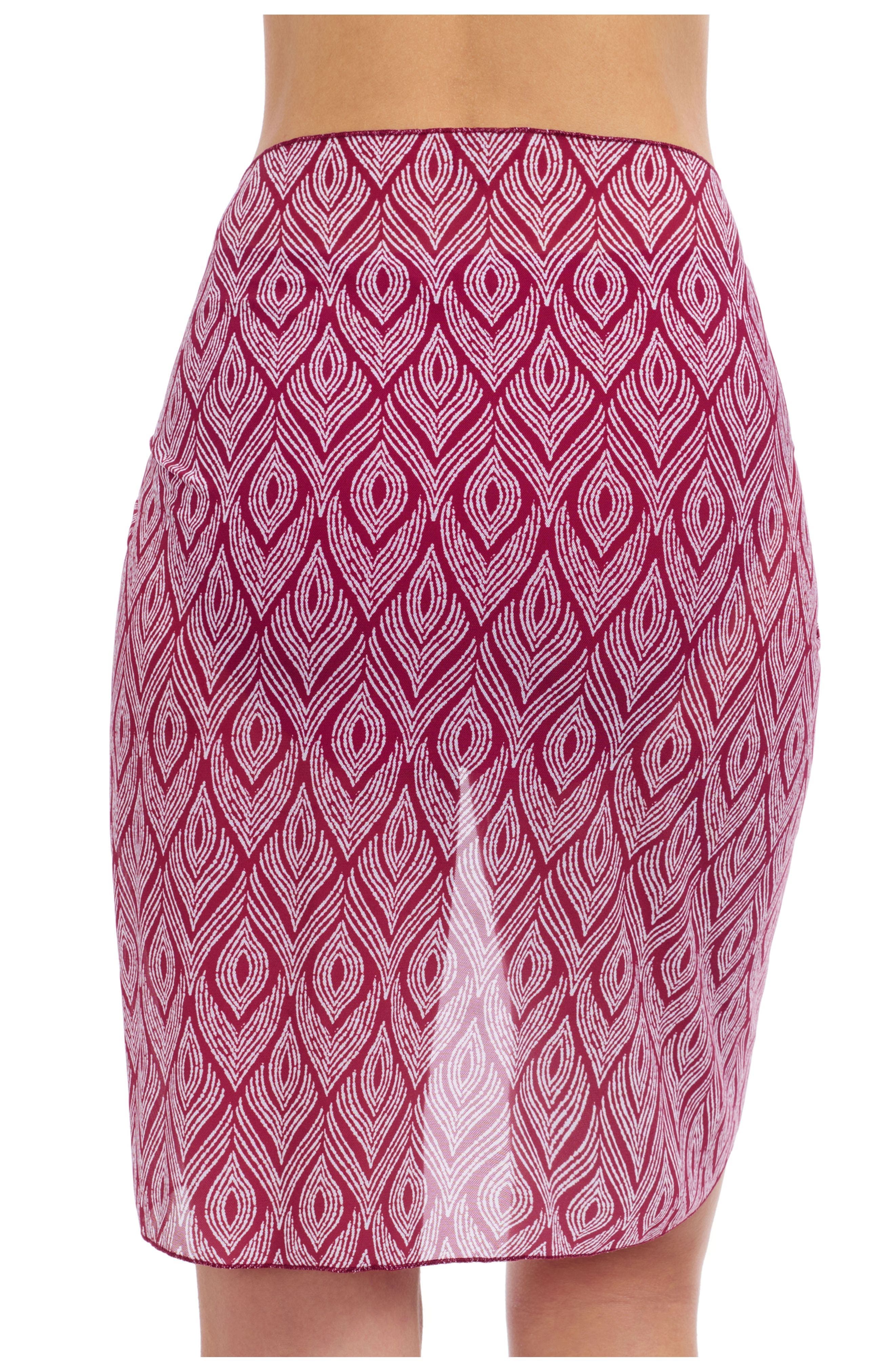 Plume Sarong Wrap Mesh Skirt - image 4