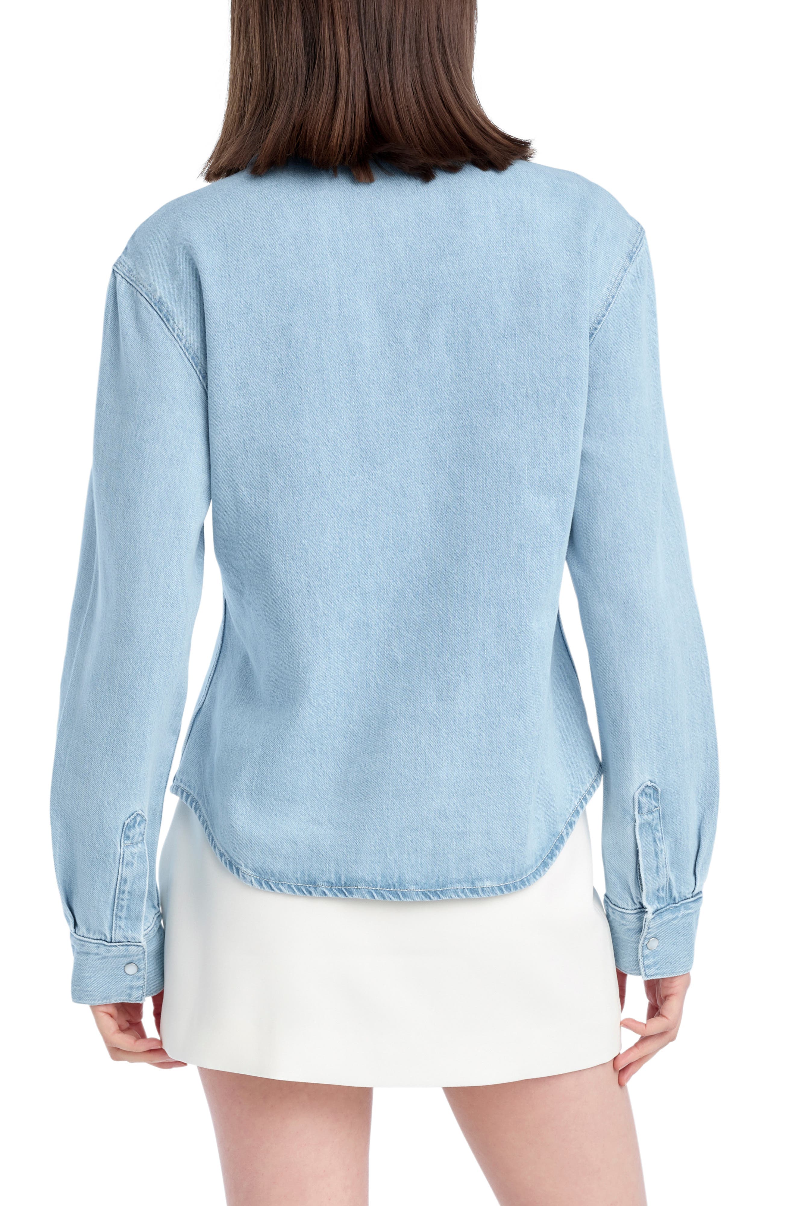 The Ace Denim Snap Front Top - image 2