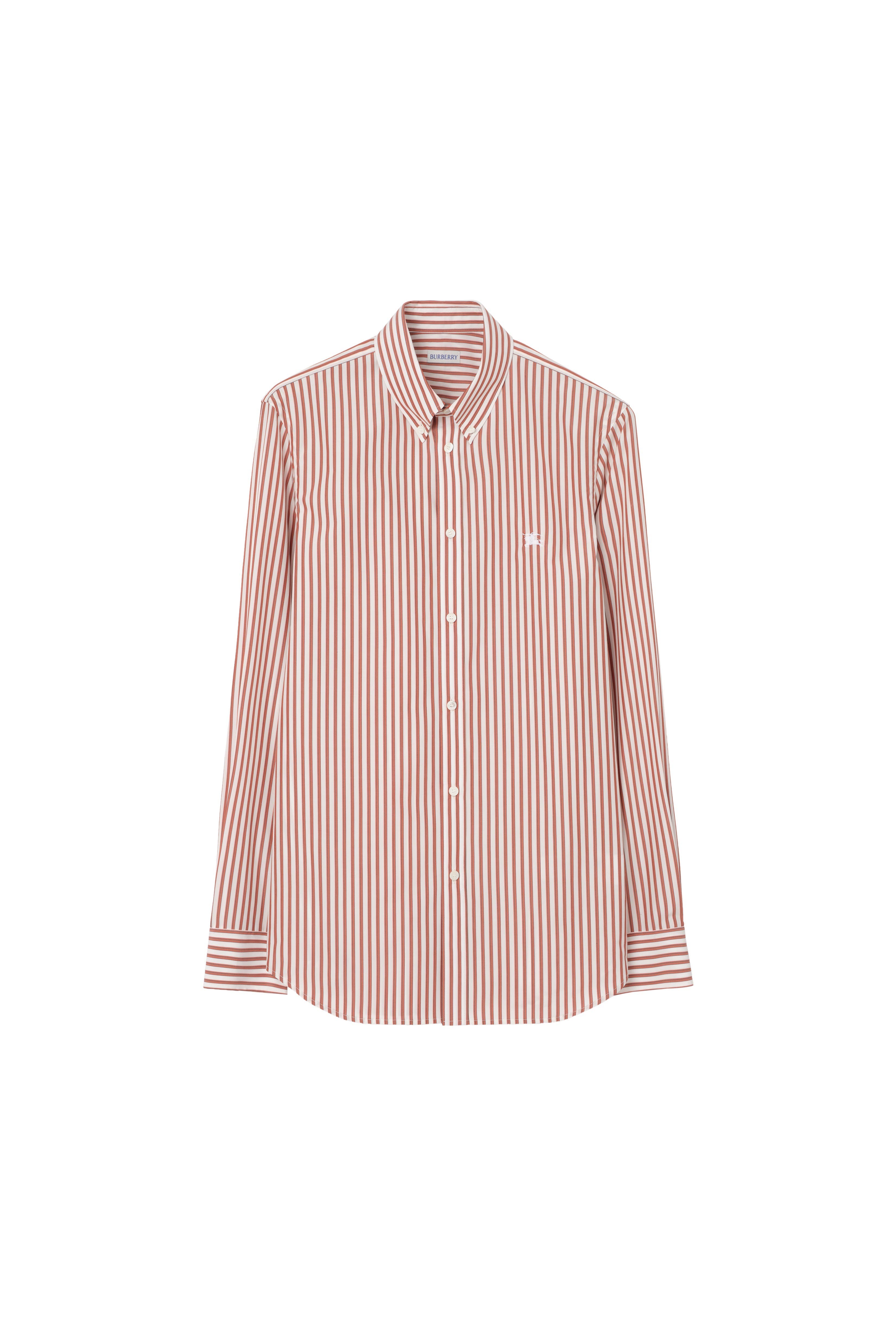 Slim Fit Striped Cotton Shirt - image 2