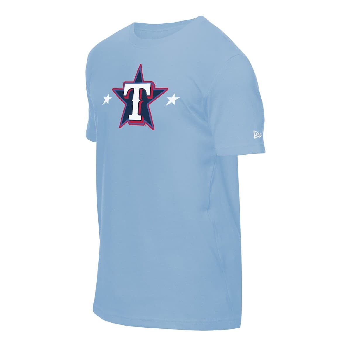 Men's New Era Light Blue Texas Rangers 2025 MLB All-Star Game Workout T-Shirt - image 2