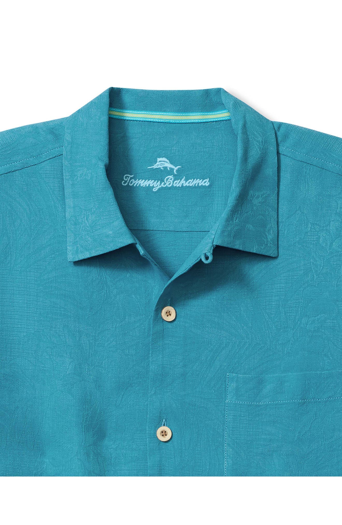 Tropic Isle Short Sleeve Button-Up Silk Camp Shirt - image 4