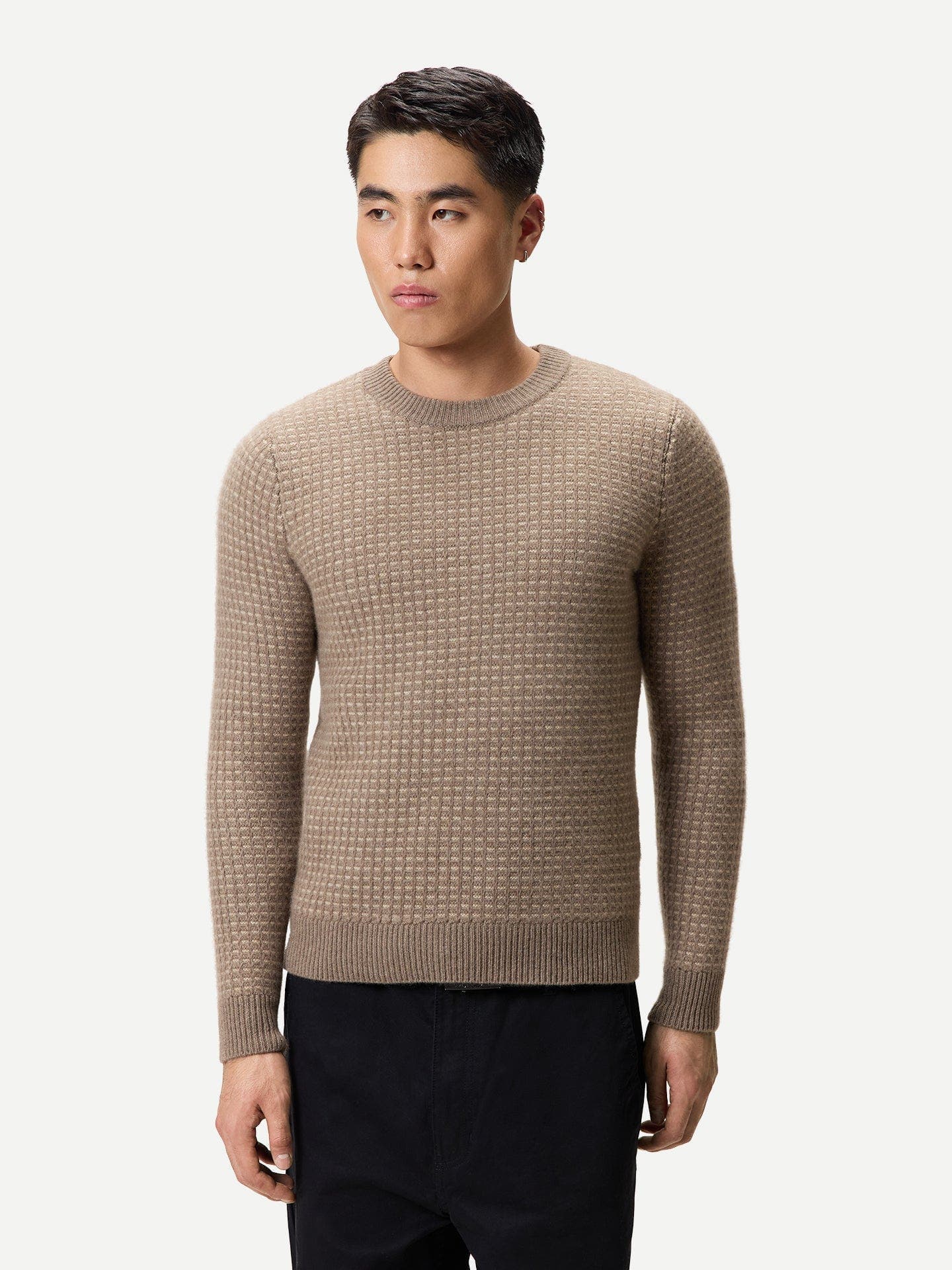 Cashmere Waffle Knit Sweater - image 2