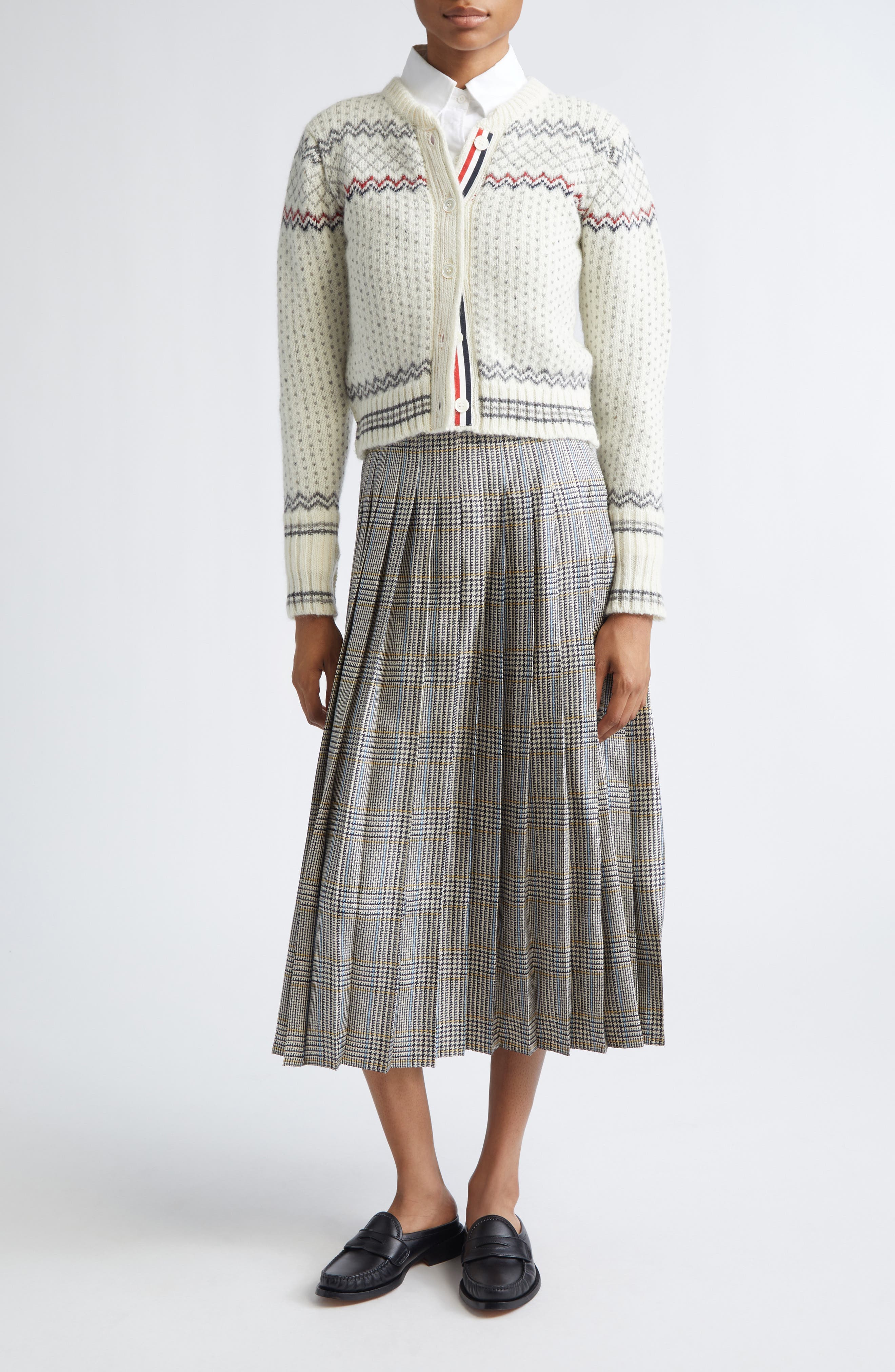Fair Isle Float Jacquard Wool & Cashmere Cardigan - image 2