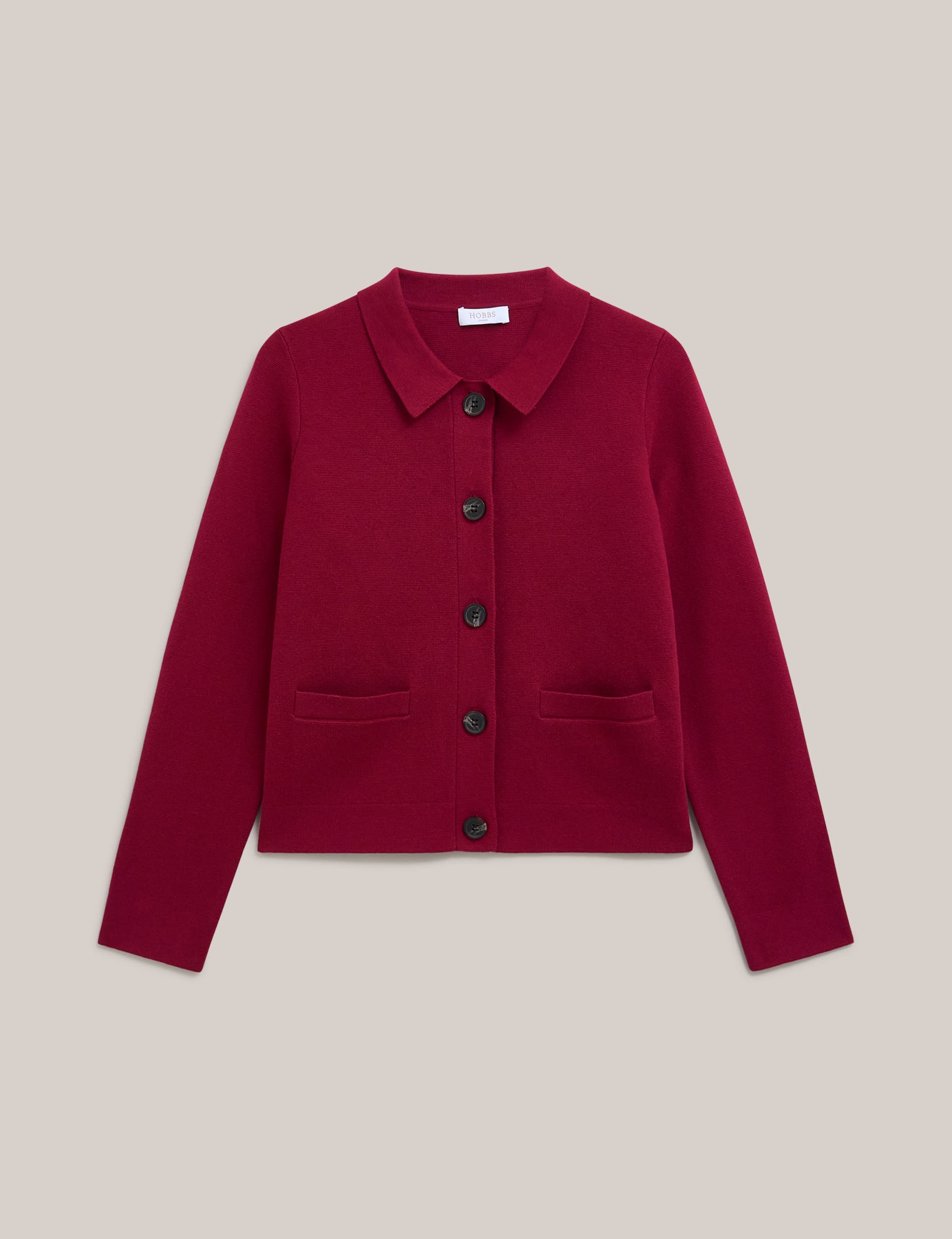 Mia Merino Wool Blend Knitted Cardigan - image 2