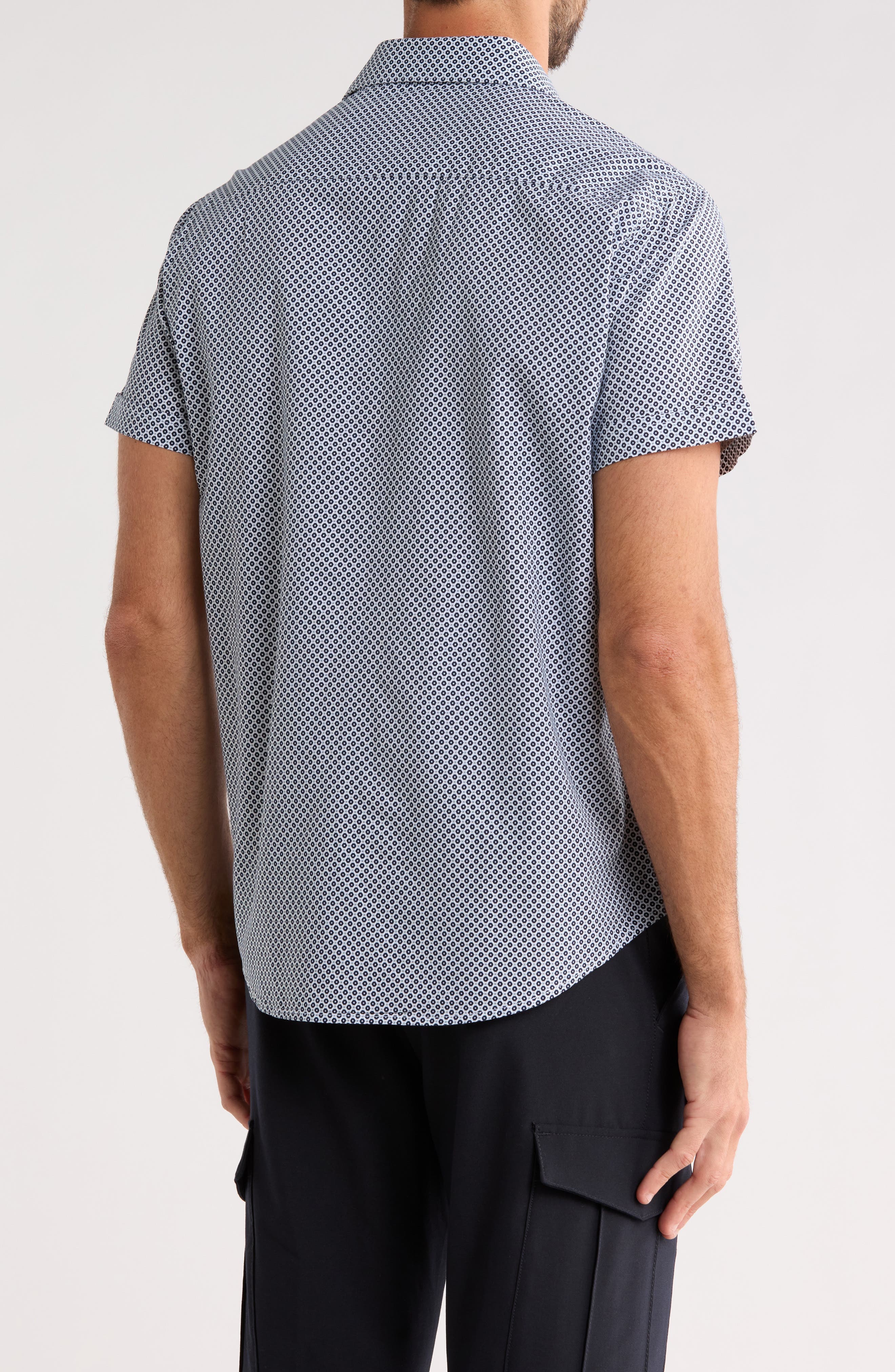 Floral Short Sleeve Button-Up Shirt - image 2