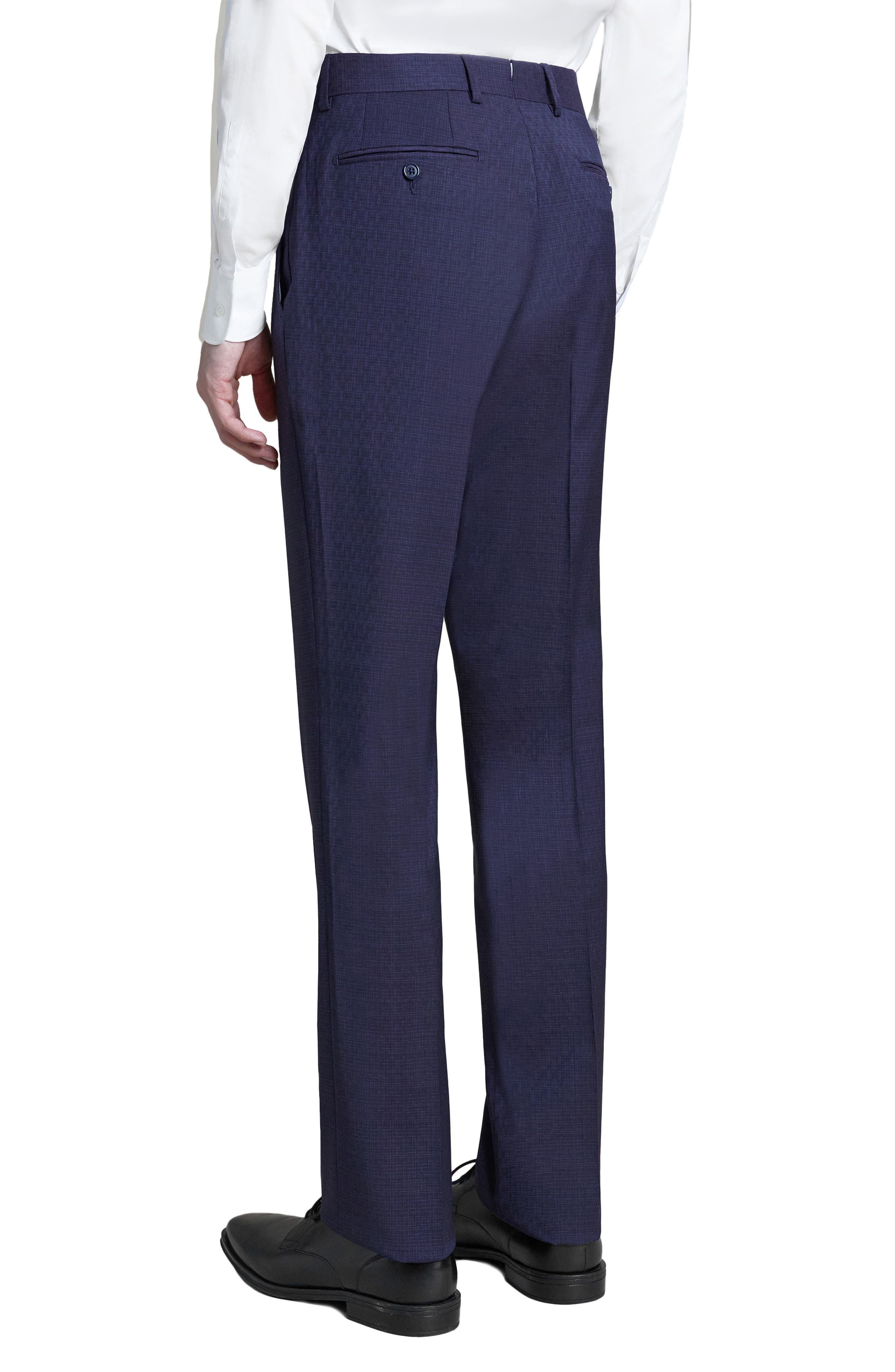 Flat Front Stretch Wool Dress Pants - image 2