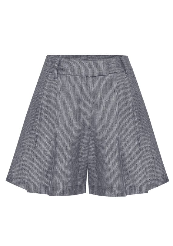 Storm Linen-Blend Striped Shorts - image 2