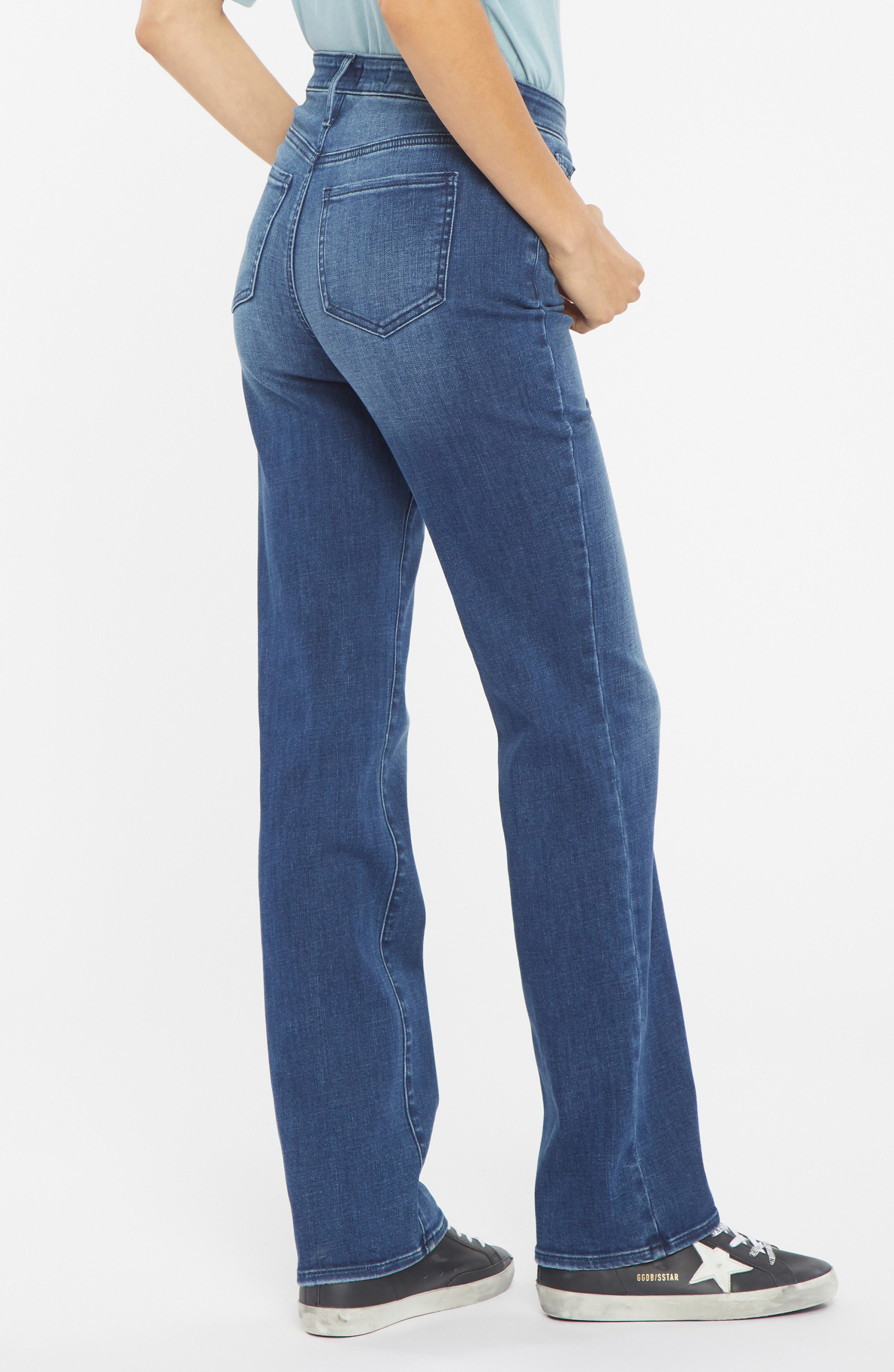 Relaxed Distressed Straight Leg Jeans - image 4