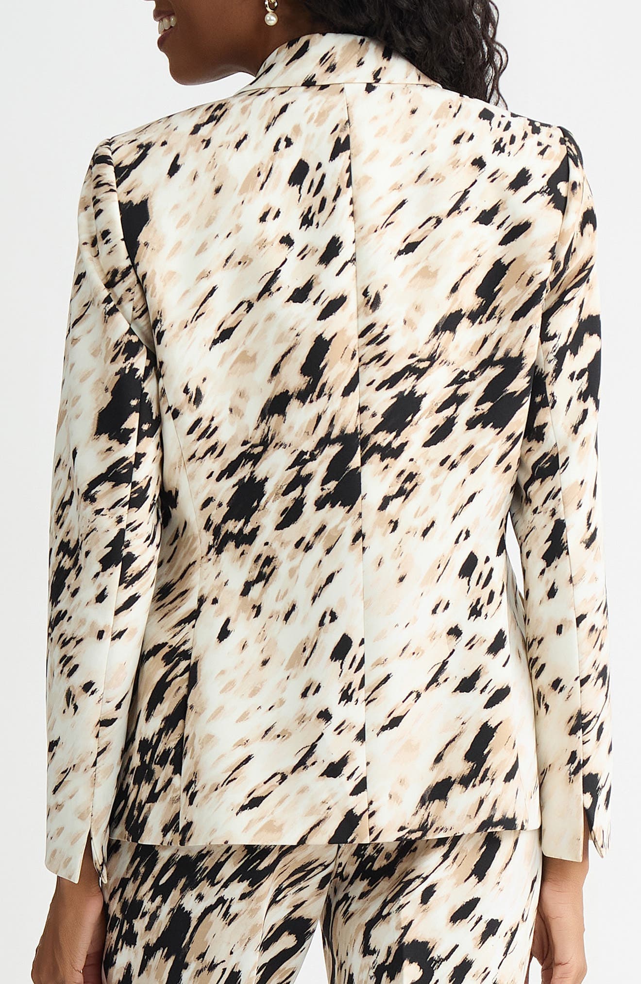 Print One-Button Jacket - image 2