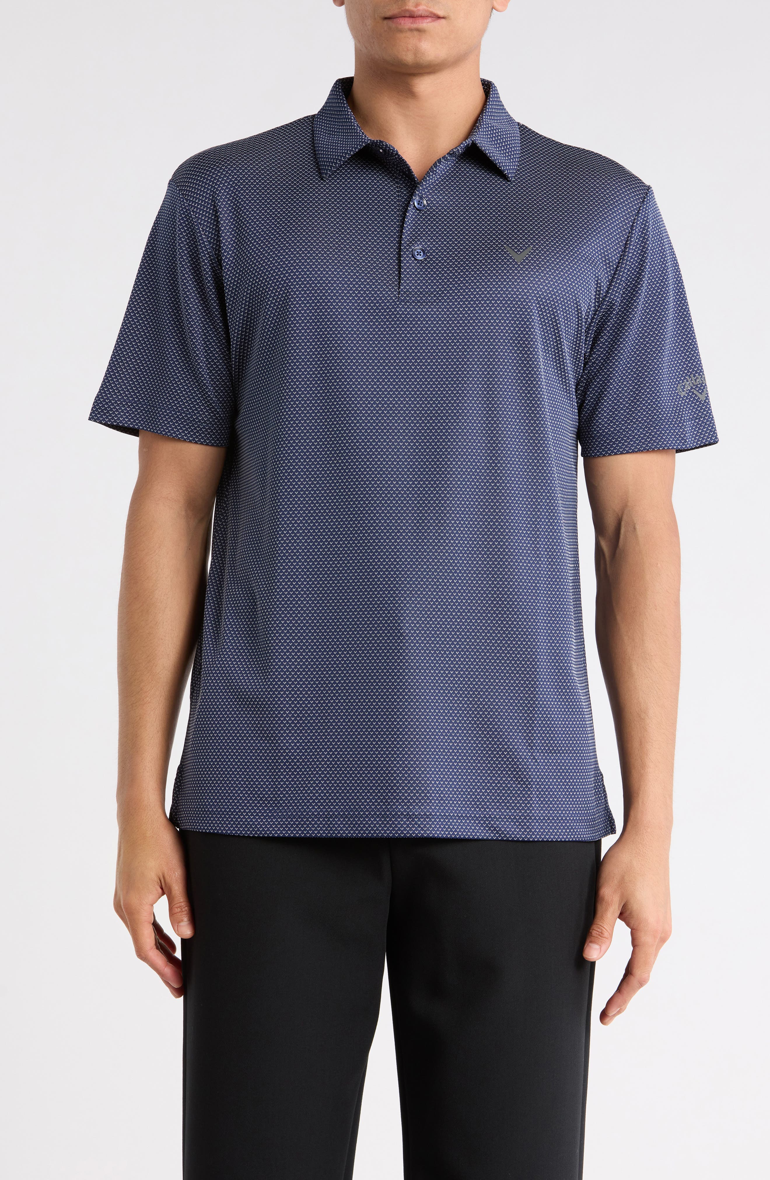 Chevron Jacquard Golf Polo - image 1