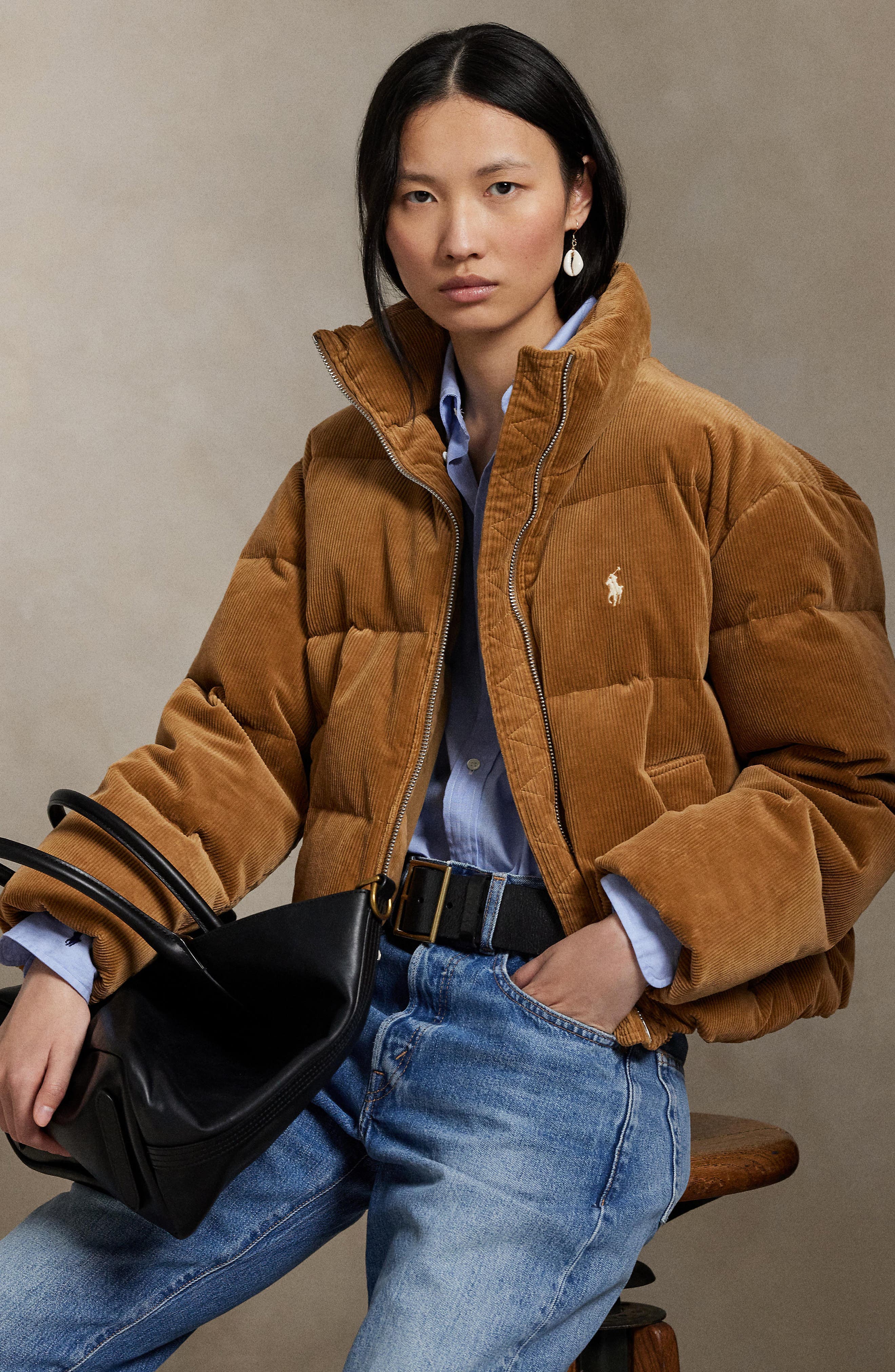 Quilted Corduroy Down Jacket - image 2