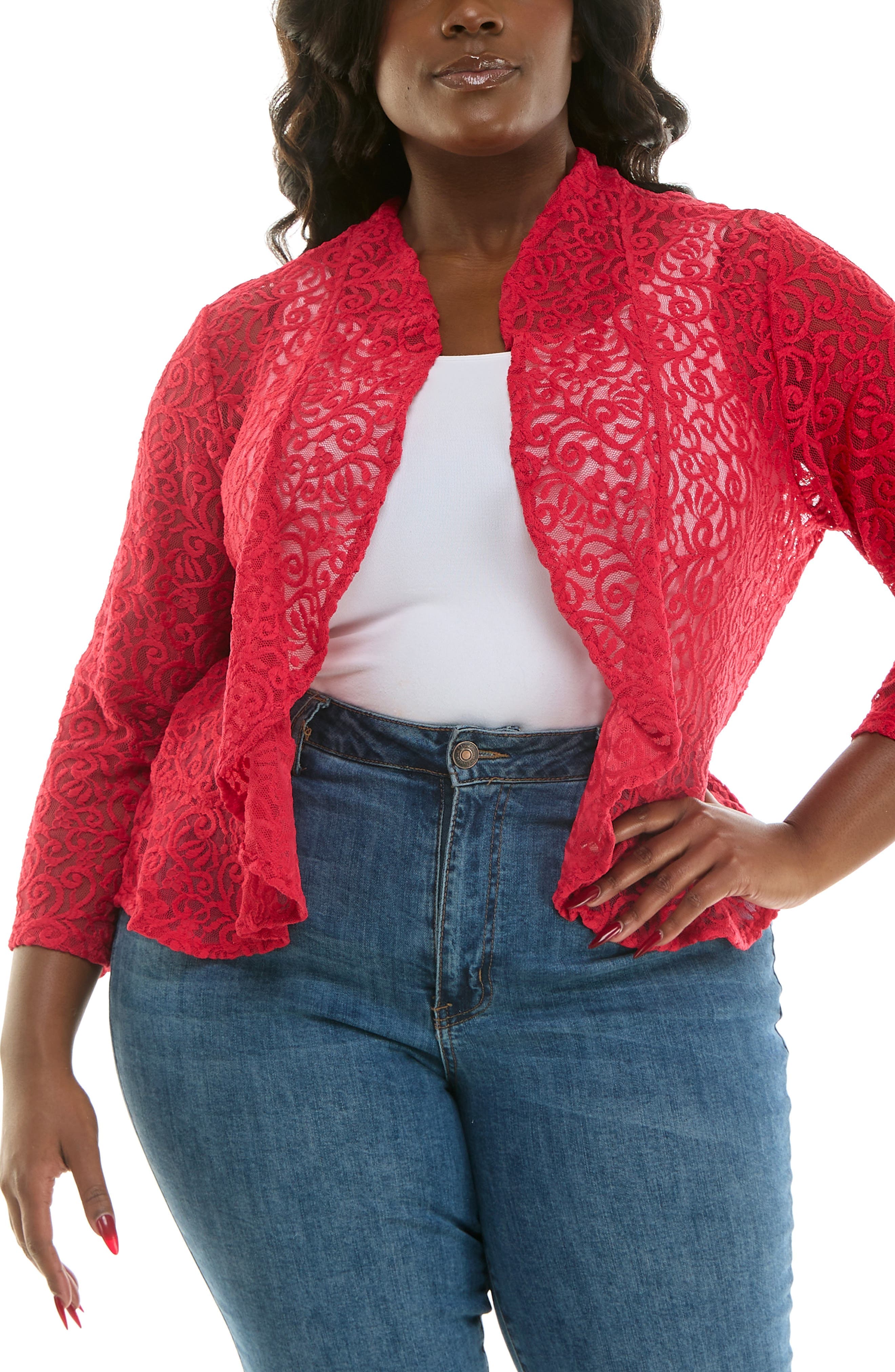 Ruffle Lace Bolero - image 3