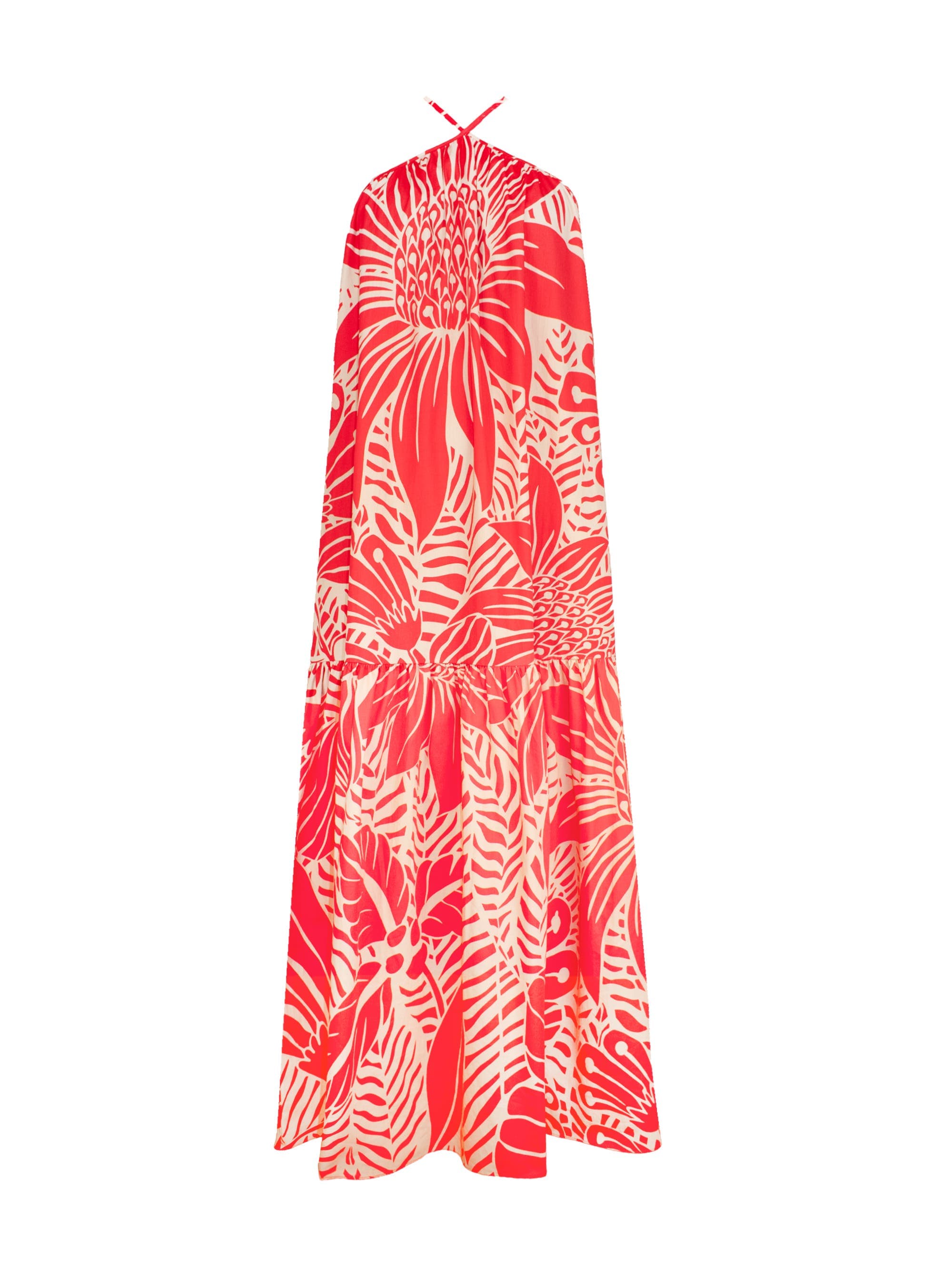 Floral Halter Neck Dress - image 2
