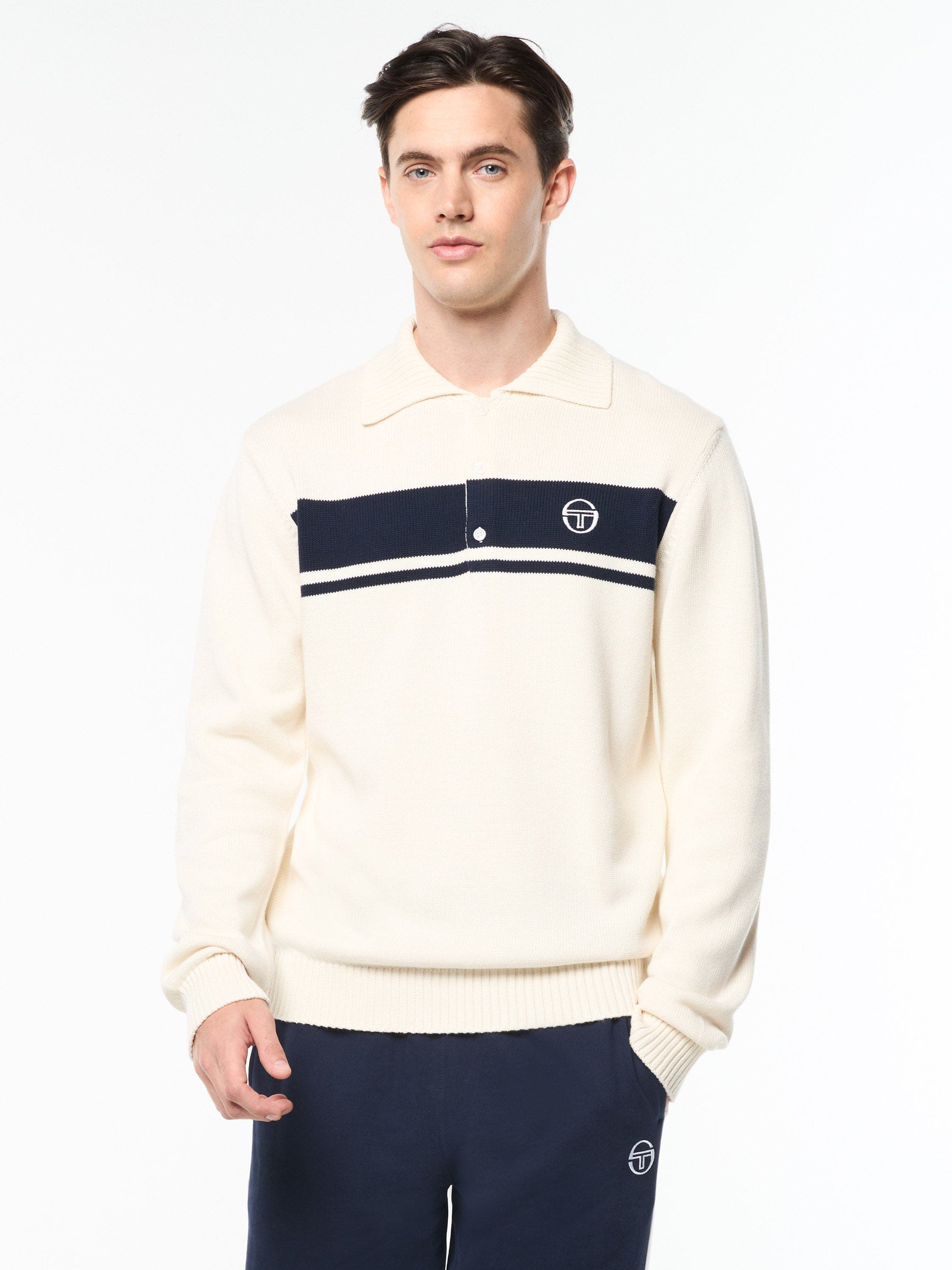 Damarindo Long Sleeve Knit Polo - image 1