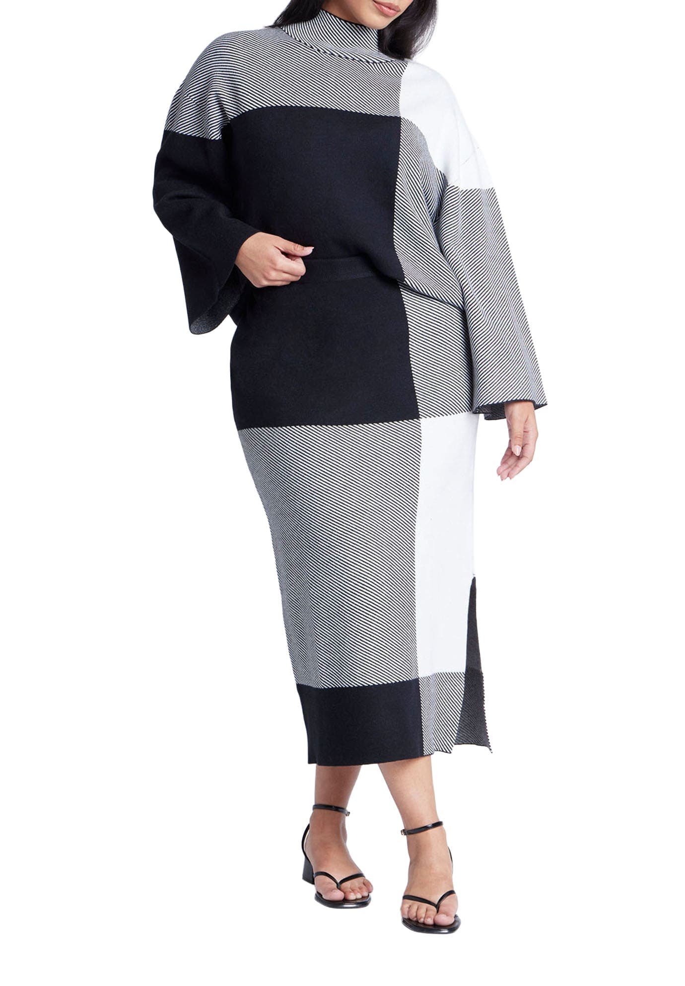 Intarsia Sweater Skirt - image 1