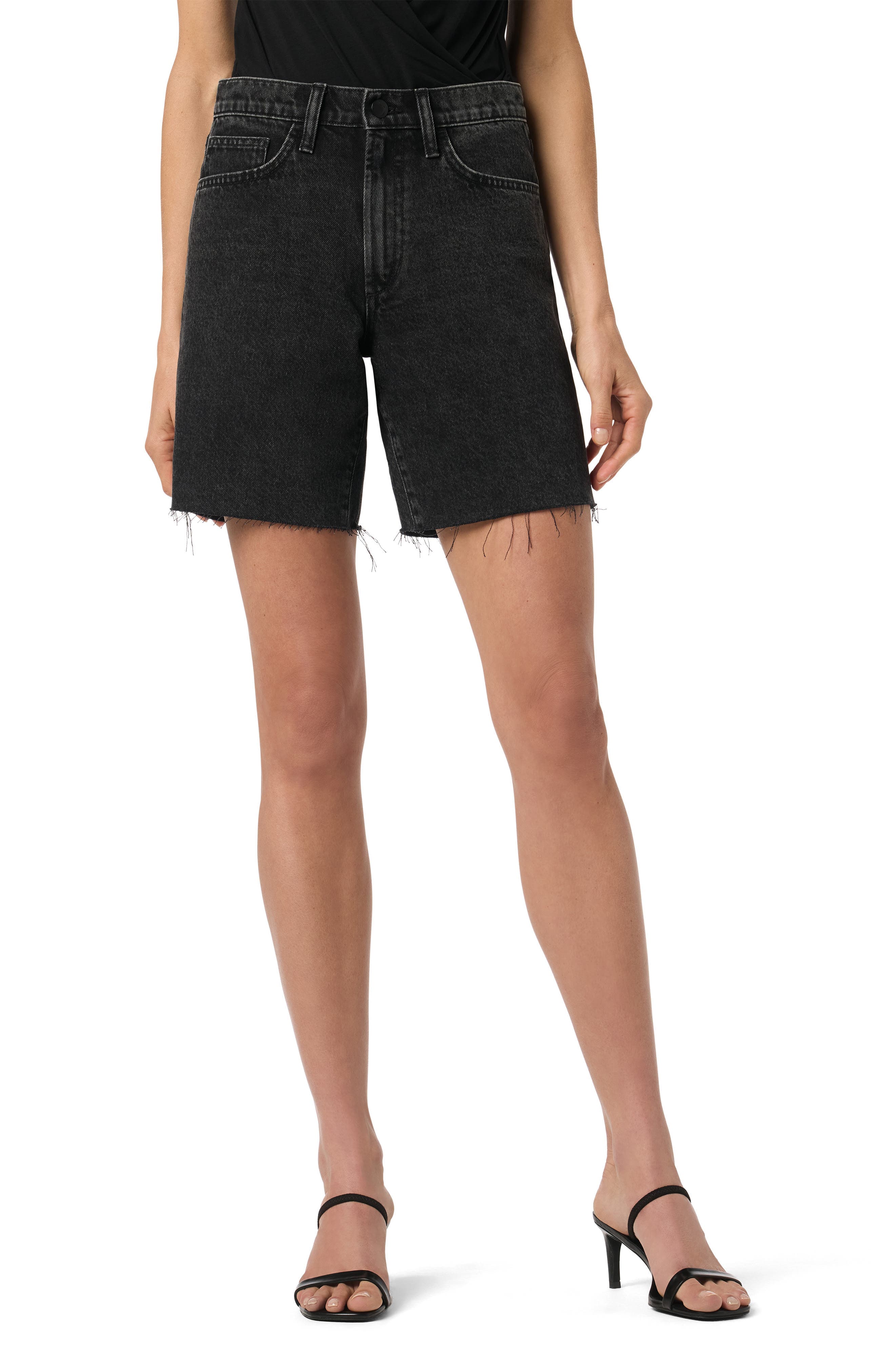 Easy Cutoff Denim Bermuda Shorts - image 1