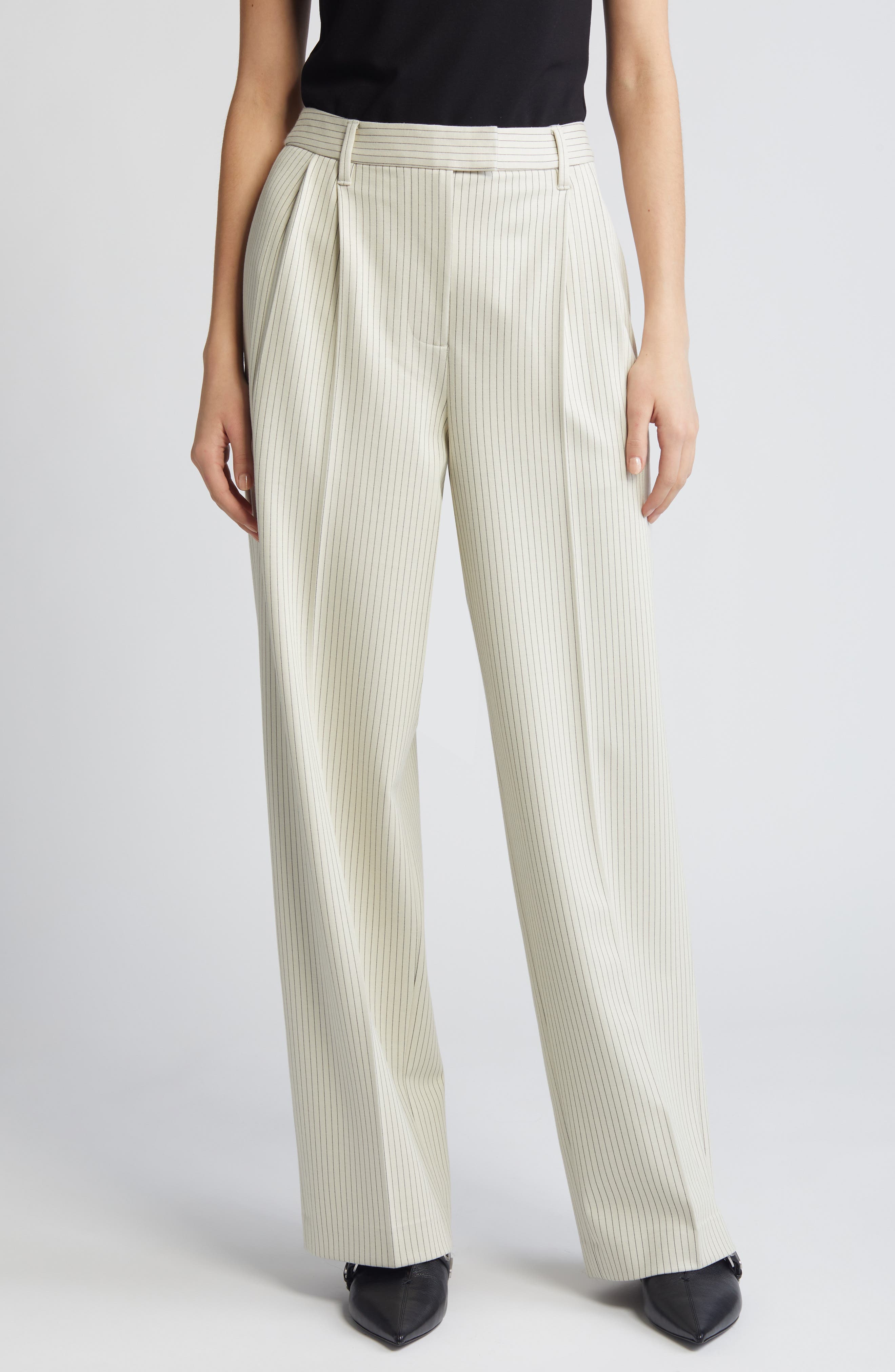 Marianne Pinstripe Ponte Pants - image 1