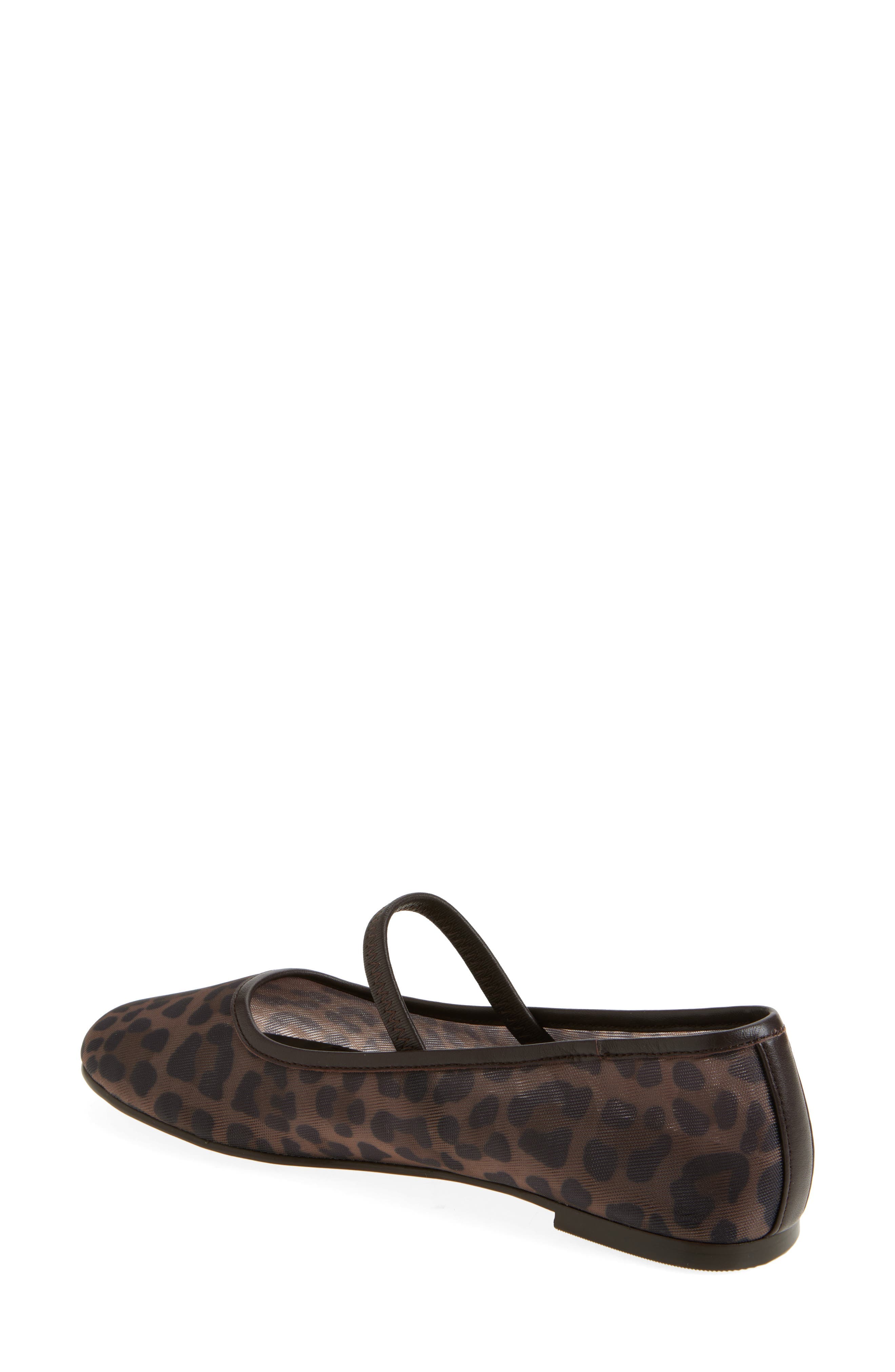 The Greta Leopard Mesh Ballet Flat - image 2
