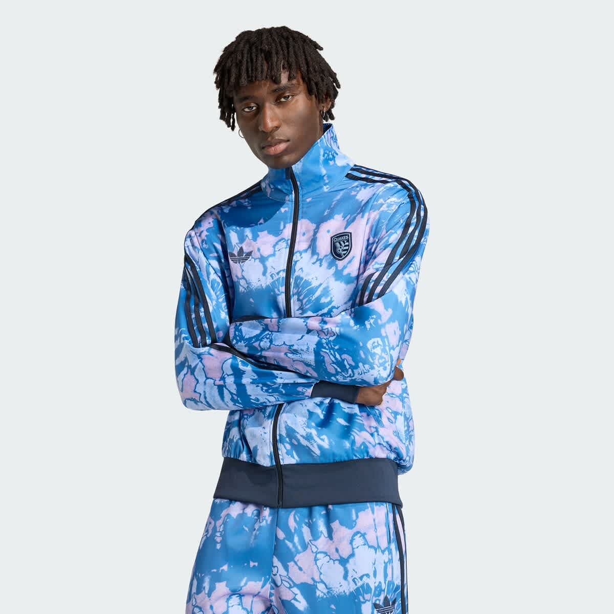 Men's adidas Originals Blue San Jose Earthquakes 2026 Grateful Dead Full-Zip Track Top - image 1