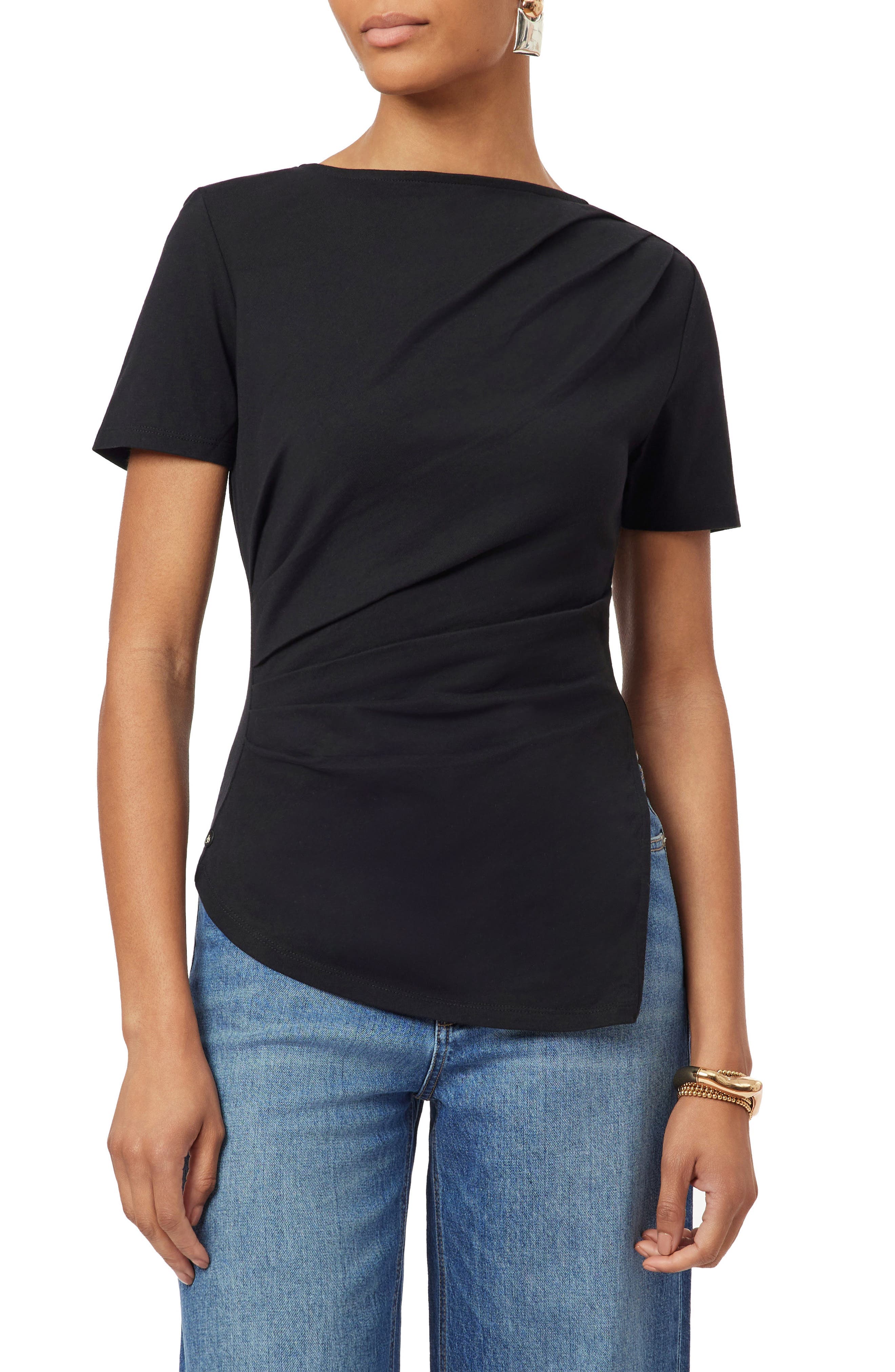 Gathered Asymmetric Tee - image 1