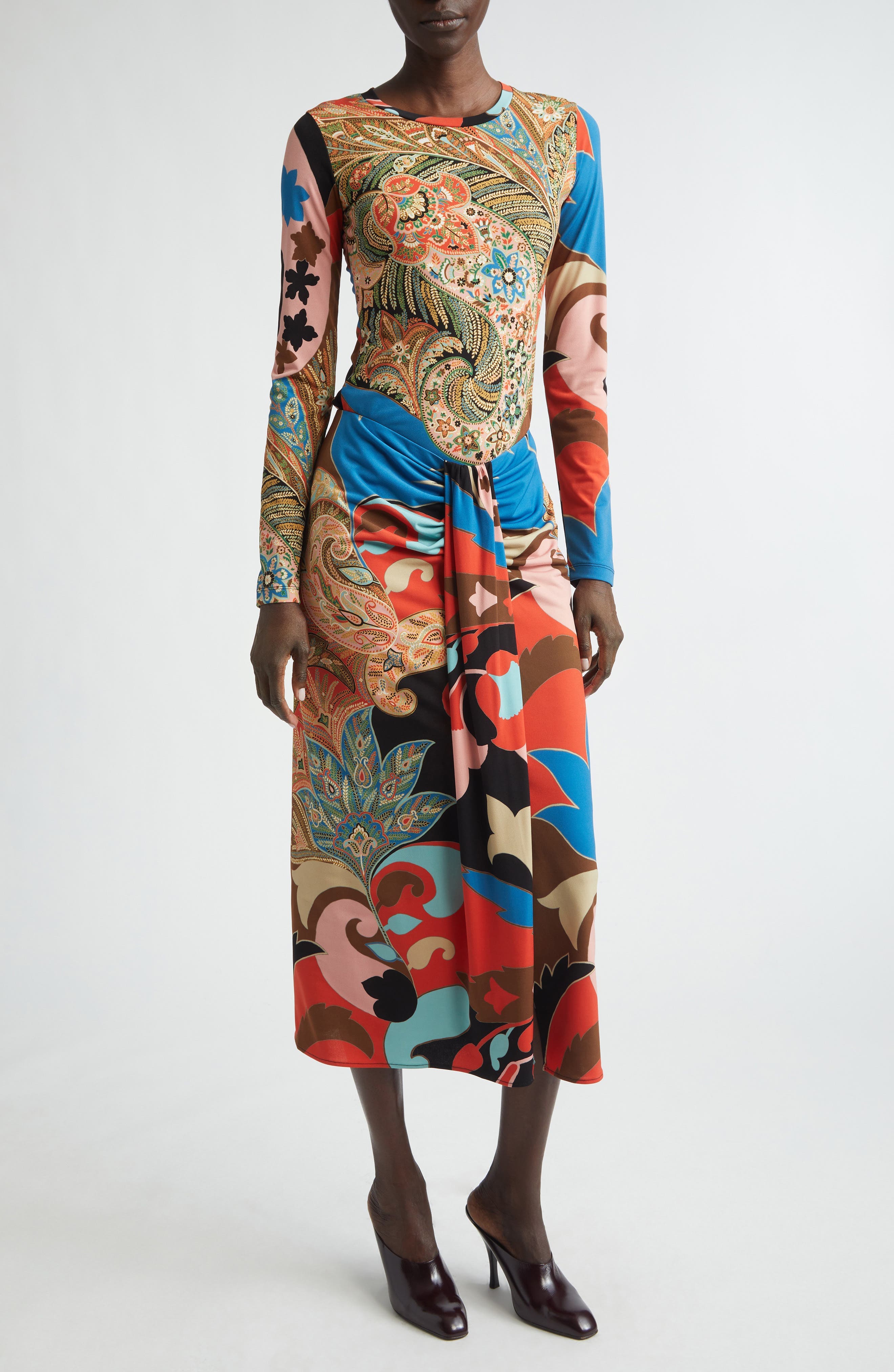 Paisley Long Sleeve Jersey Top - image 2