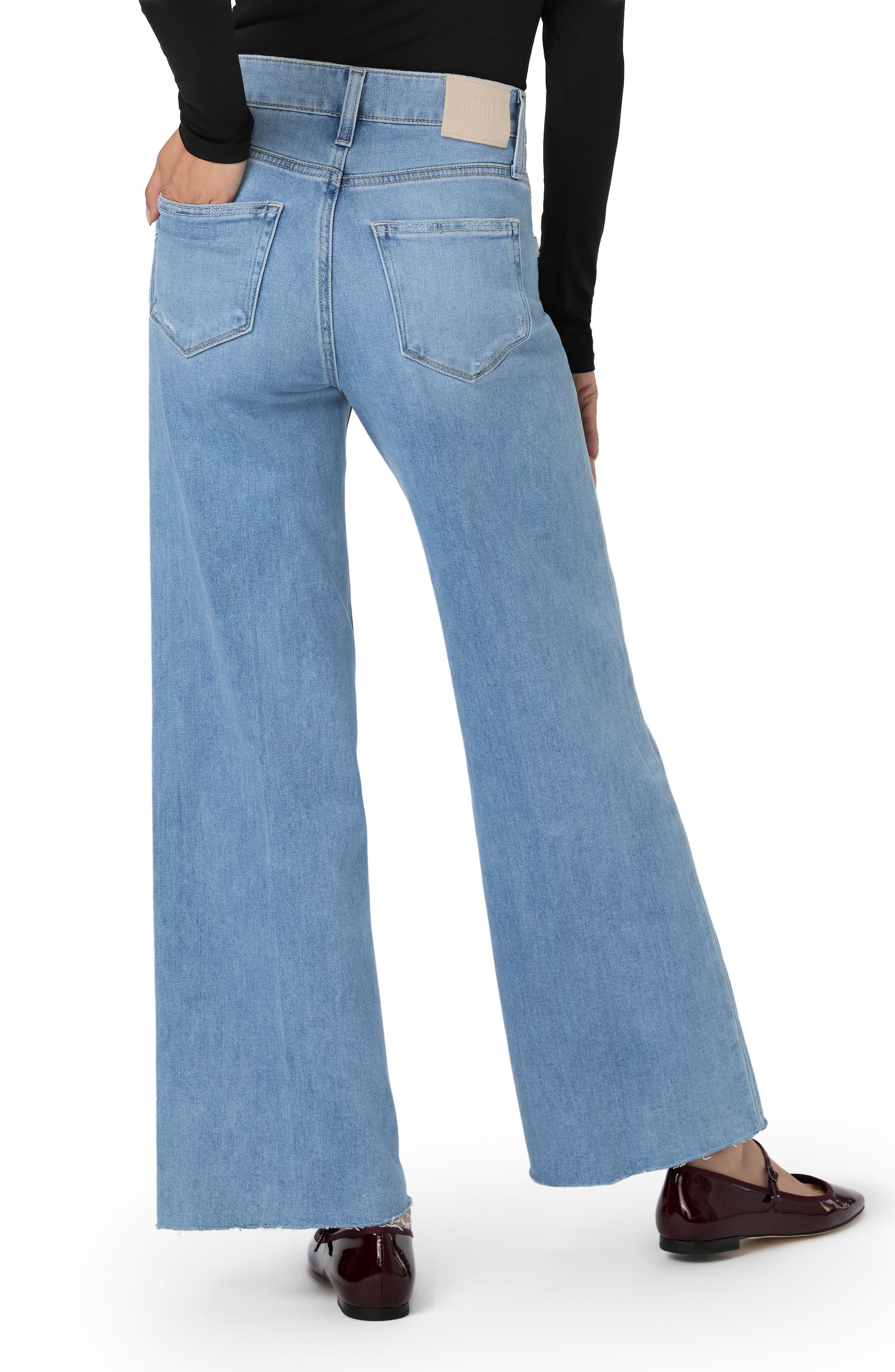 Anessa Raw Hem High Waist Wide Leg Jeans - image 2
